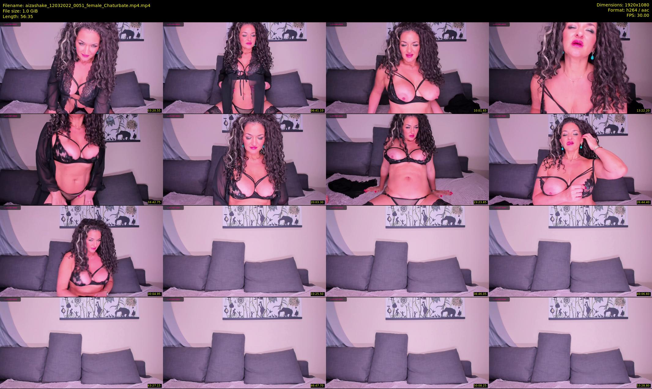 aizashake — 57 minute Chaturbate female cam show recording, 1080p, Mar 12, 2022