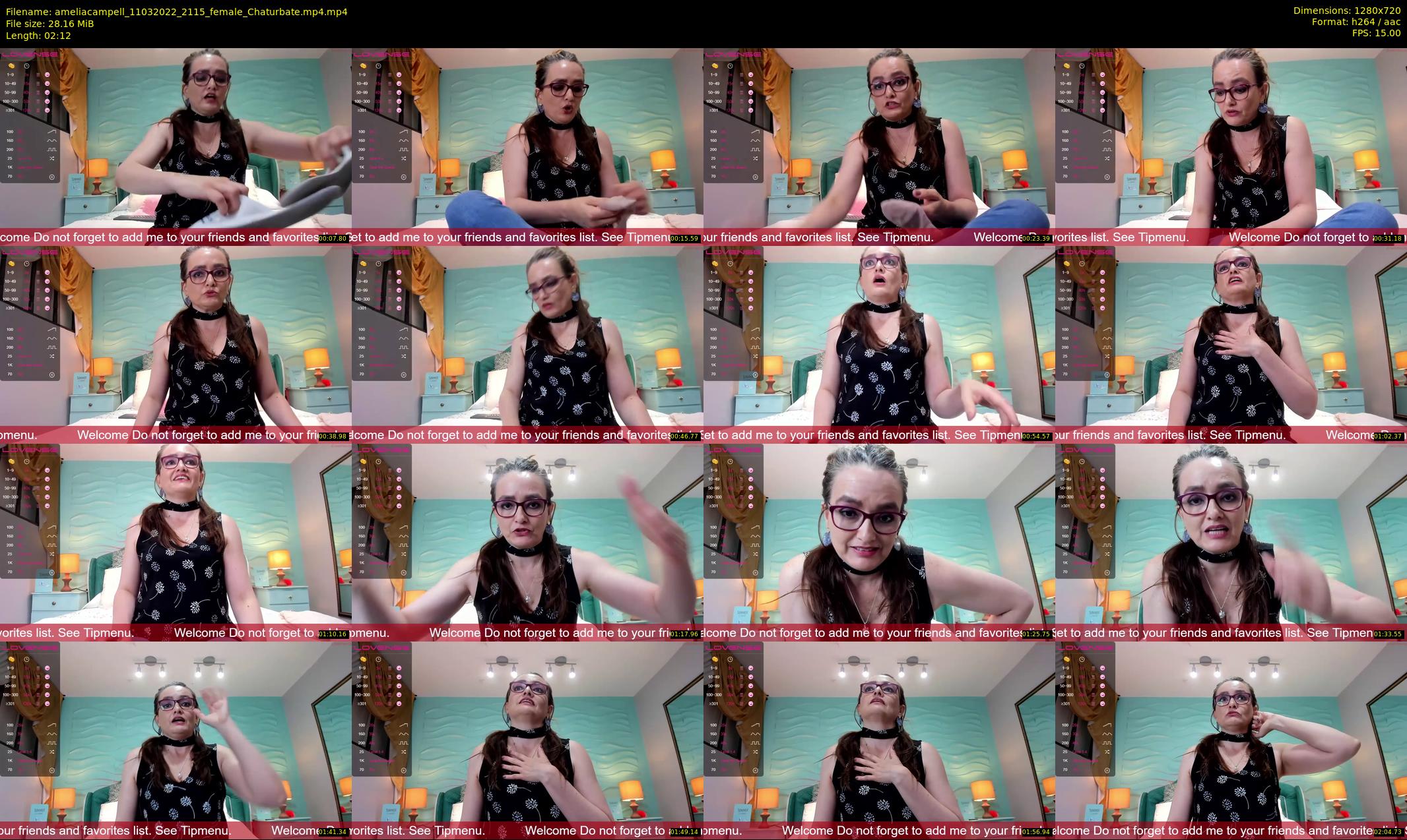 ameliacampell — 3 minute Chaturbate female cam show recording, 720p, Mar 11, 2022