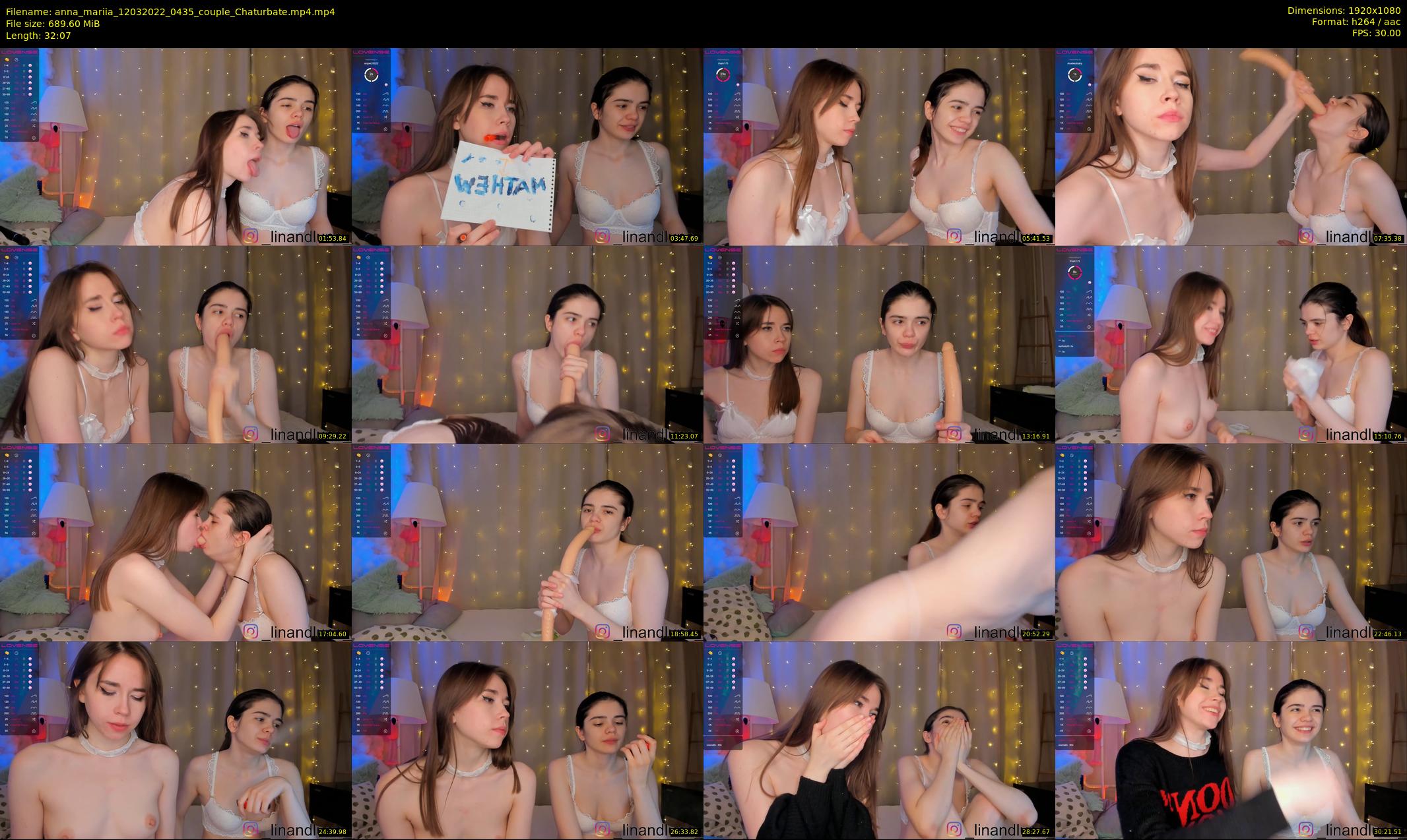 anna_mariia — 33 minute Chaturbate couple cam show recording, 1080p, Mar 12, 2022