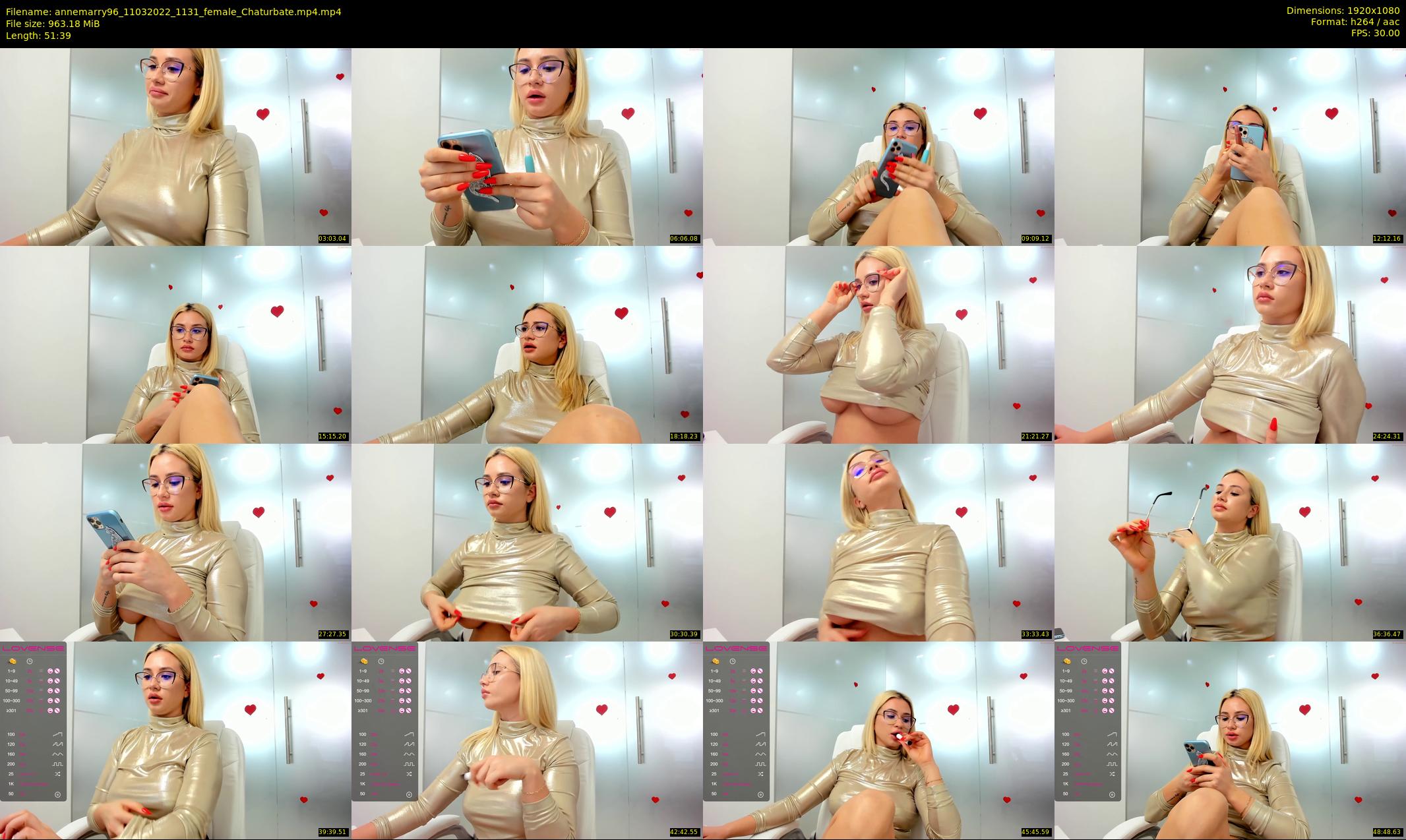 annemarry96 — 52 minute Chaturbate female cam show recording, 1080p, Mar 11, 2022