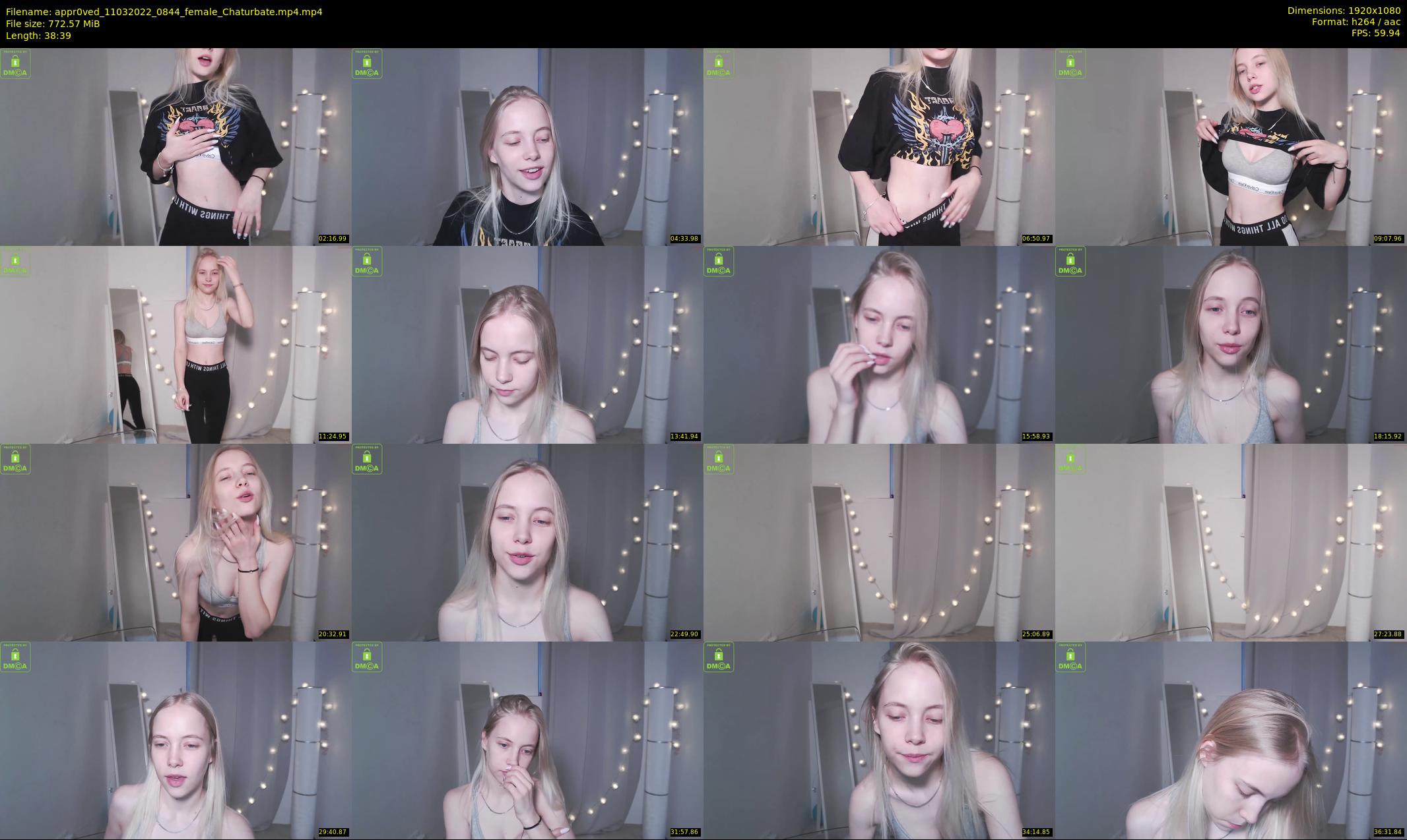 appr0ved — 39 minute Chaturbate female cam show recording, 1080p, Mar 11, 2022