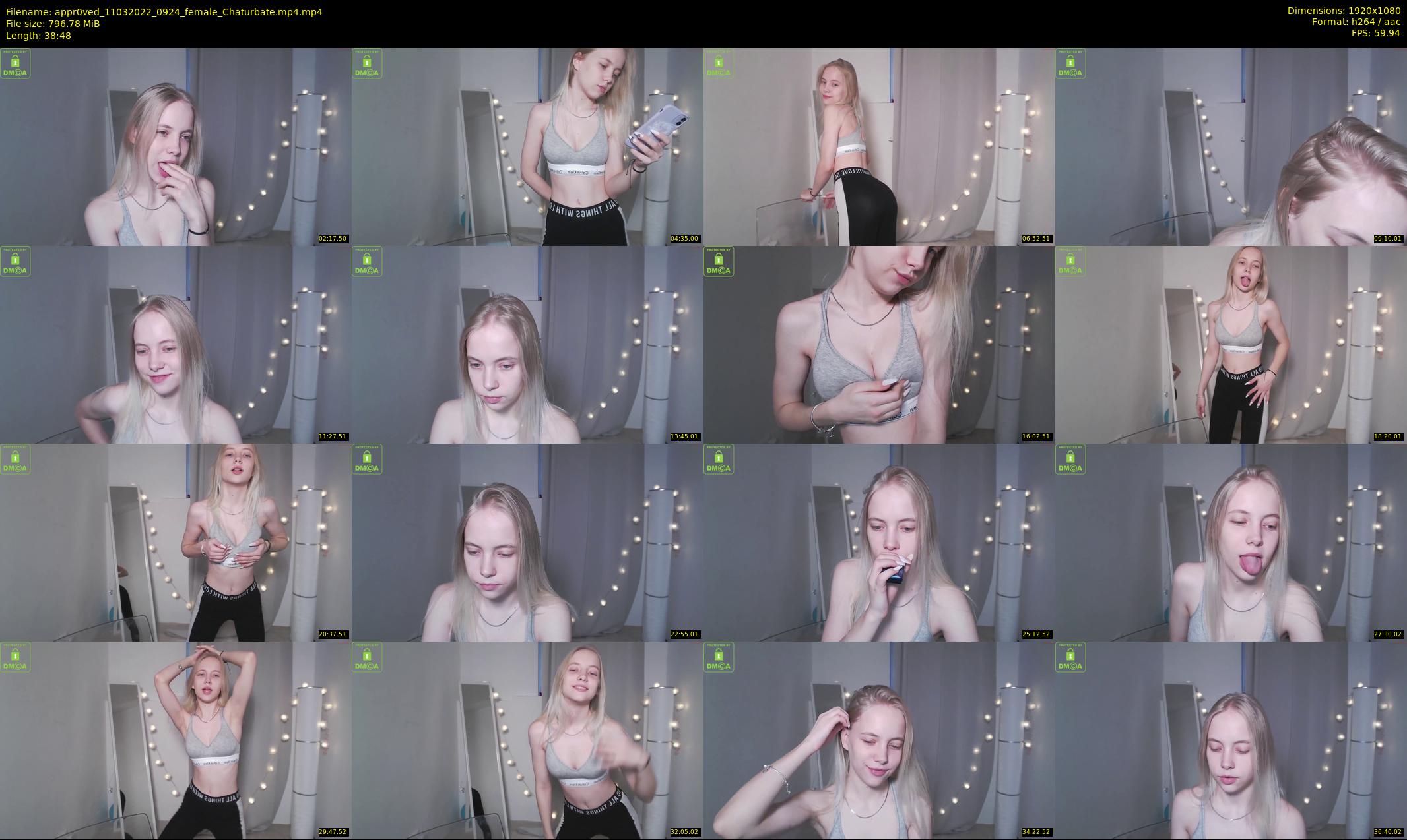 appr0ved — 39 minute Chaturbate female cam show recording, 1080p, Mar 11, 2022