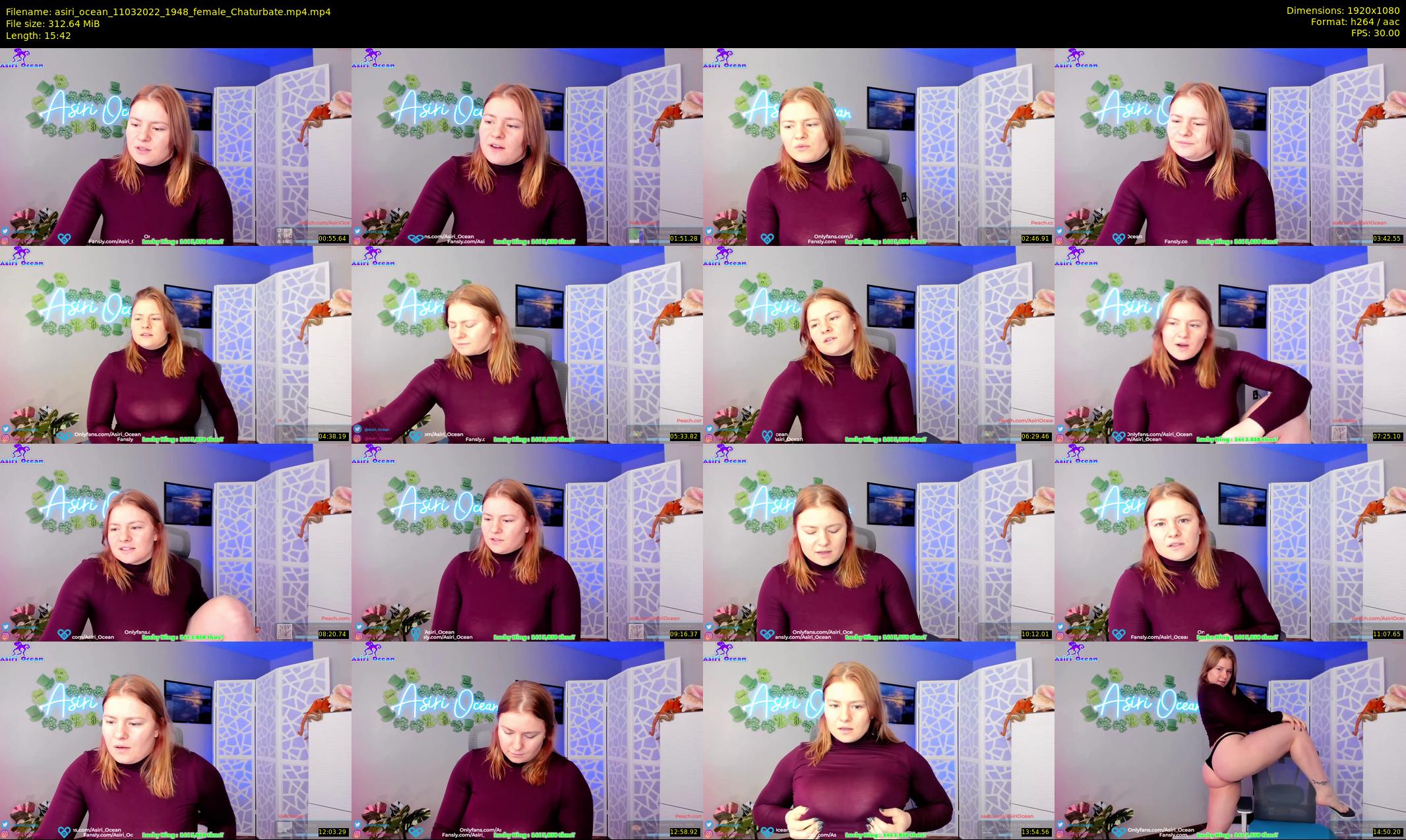 asiri_ocean — 16 minute Chaturbate female cam show recording, 1080p, Mar 11, 2022