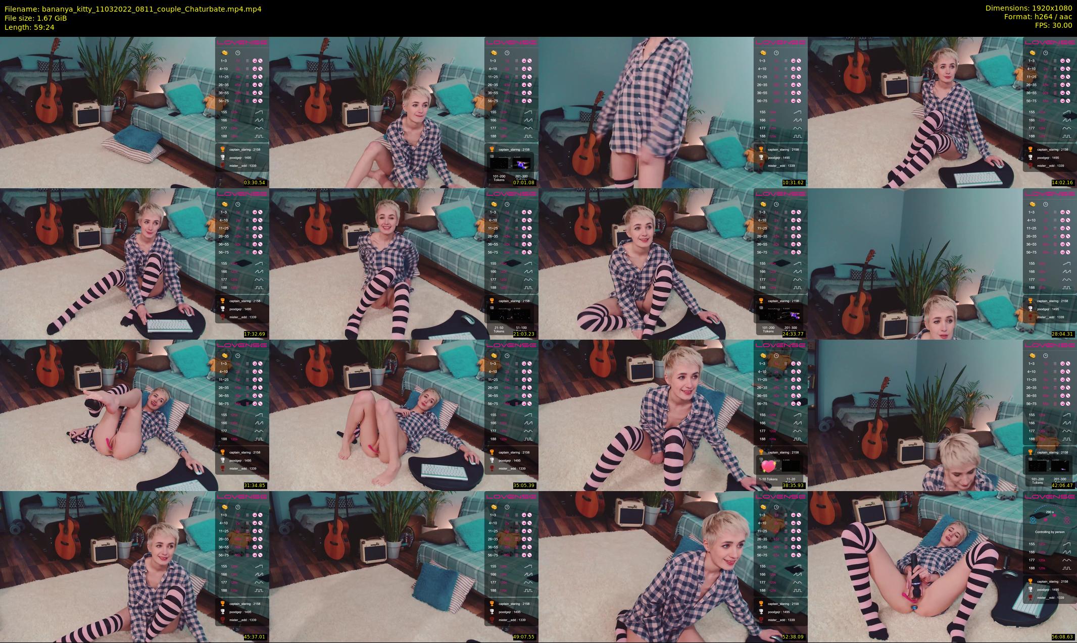 bananya_kitty — 60 minute Chaturbate couple cam show recording, 1080p, Mar 11, 2022