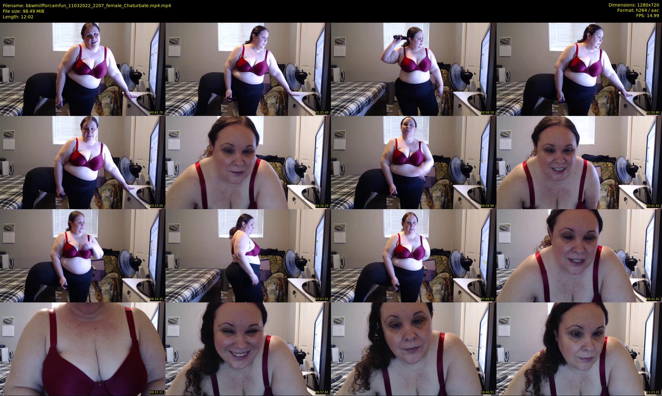 bbwmilfforcamfun — 13 minute Chaturbate female cam show recording, 720p, Mar 11, 2022