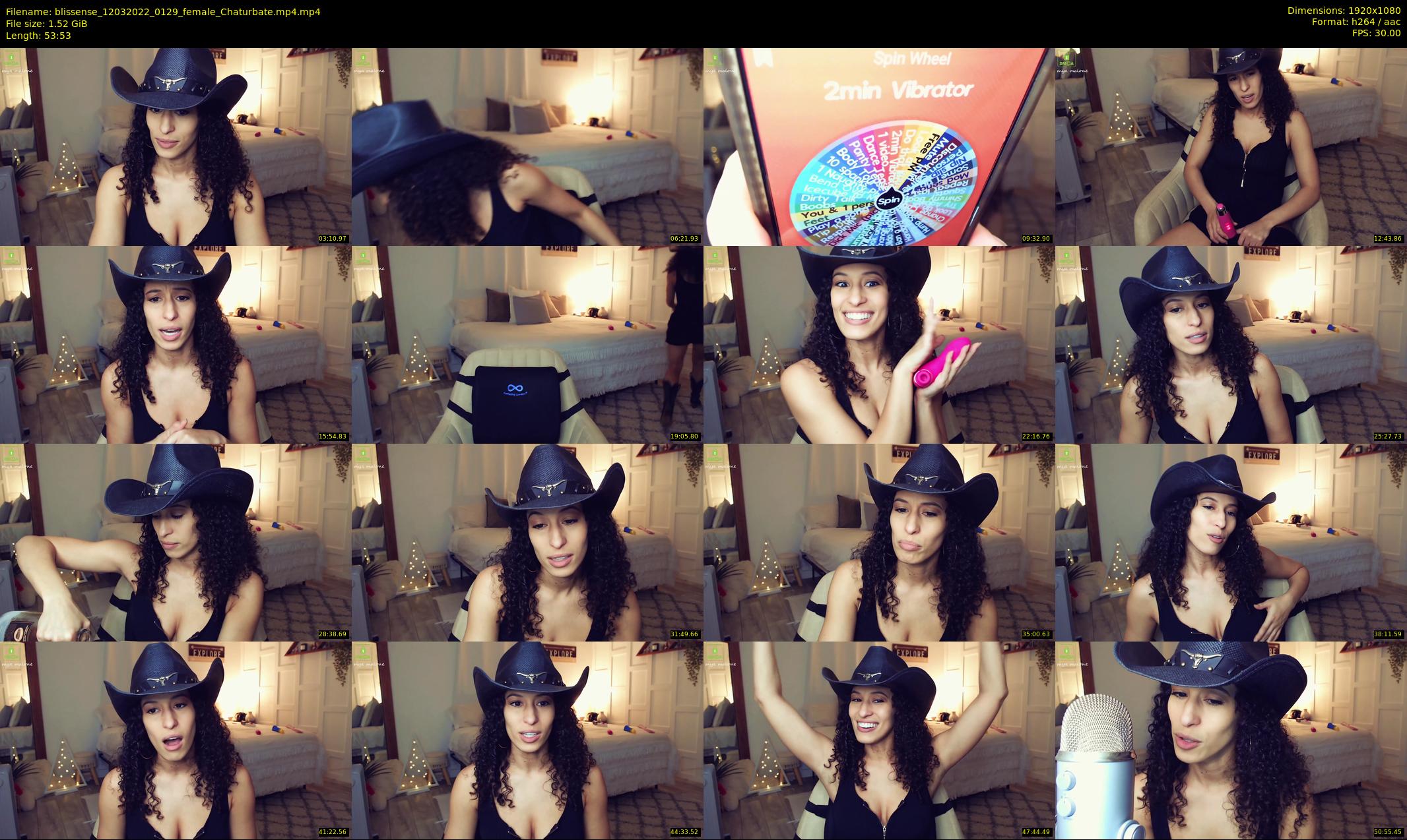 blissense — 54 minute Chaturbate female cam show recording, 1080p, Mar 12, 2022