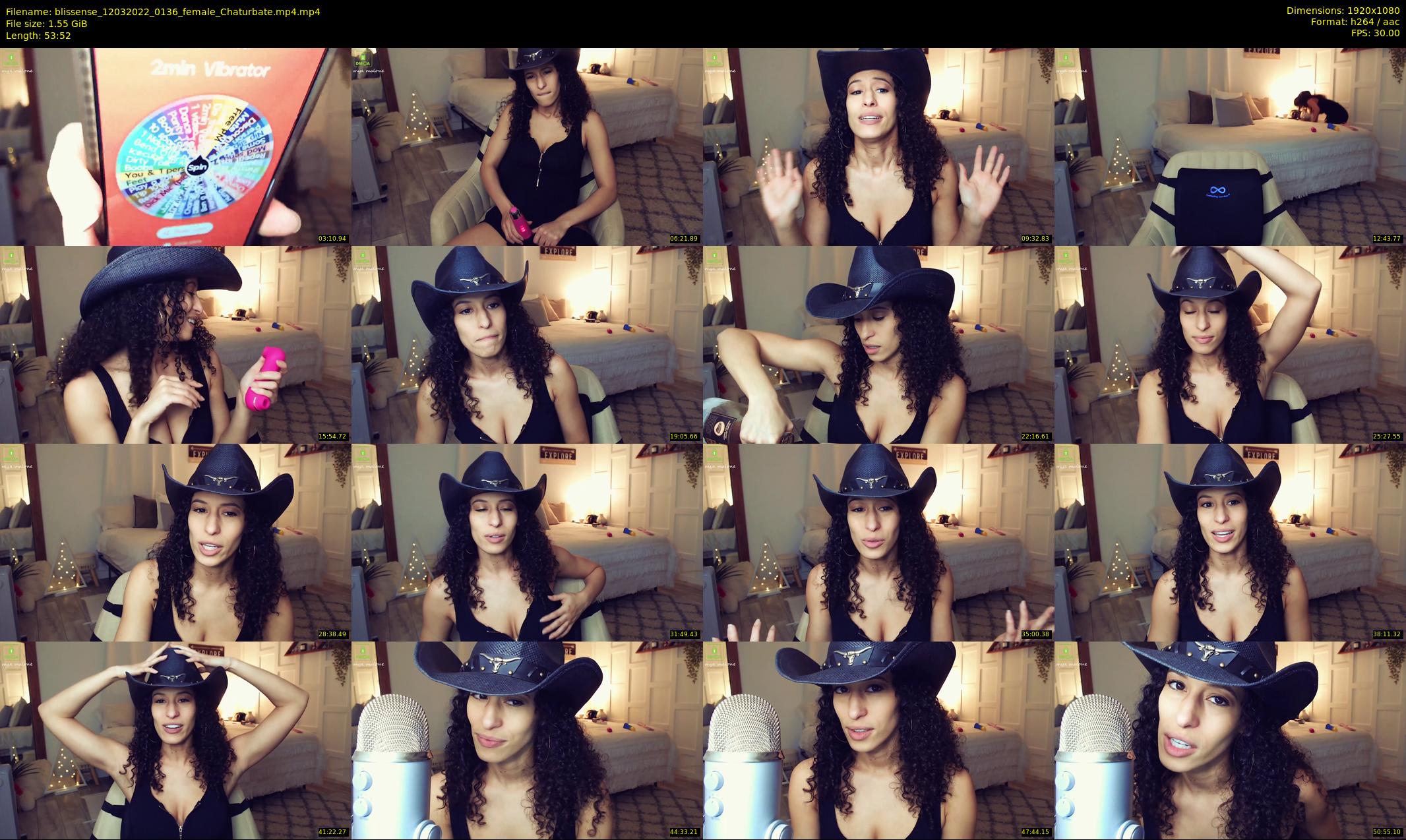 blissense — 54 minute Chaturbate female cam show recording, 1080p, Mar 12, 2022