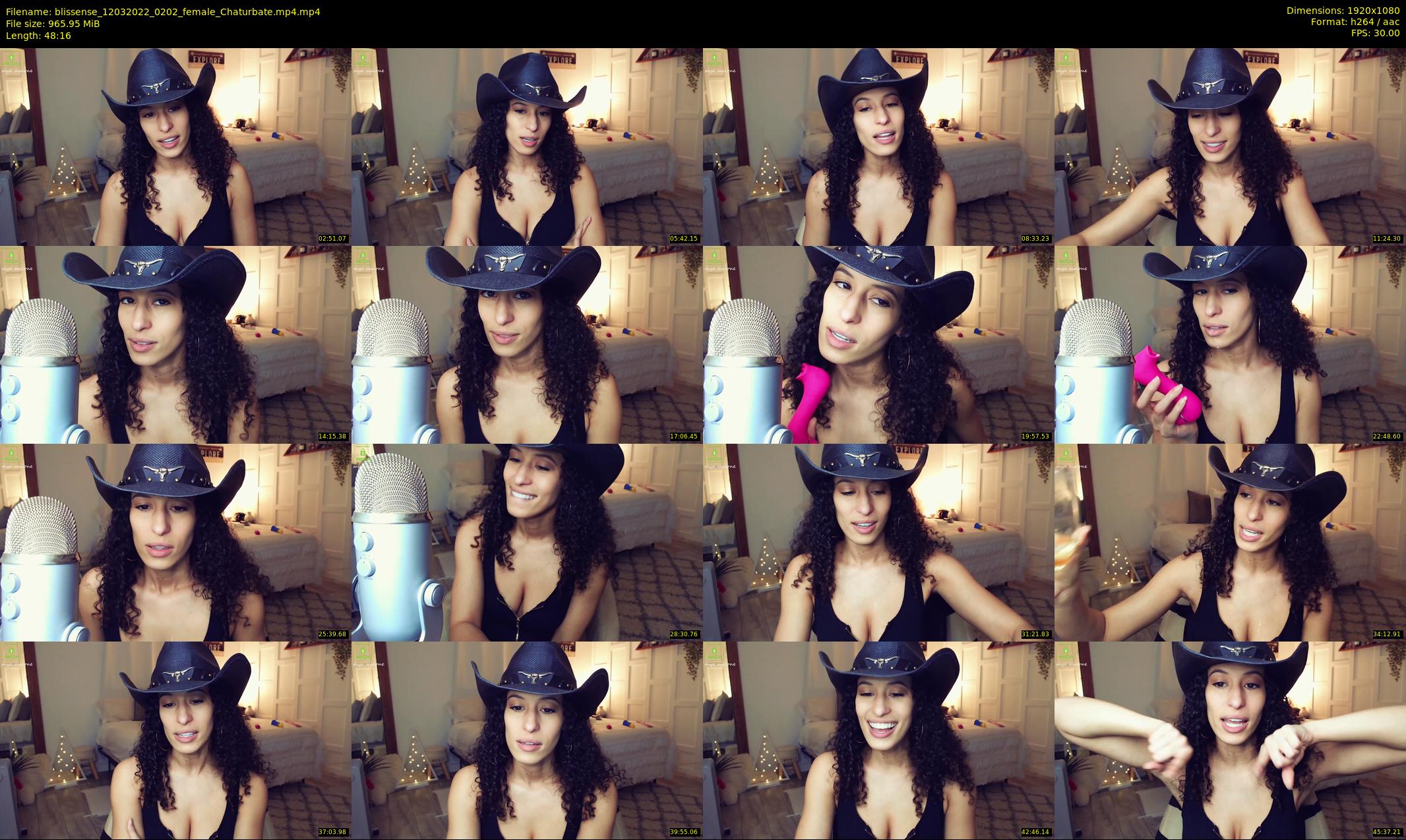 blissense — 49 minute Chaturbate female cam show recording, 1080p, Mar 12, 2022
