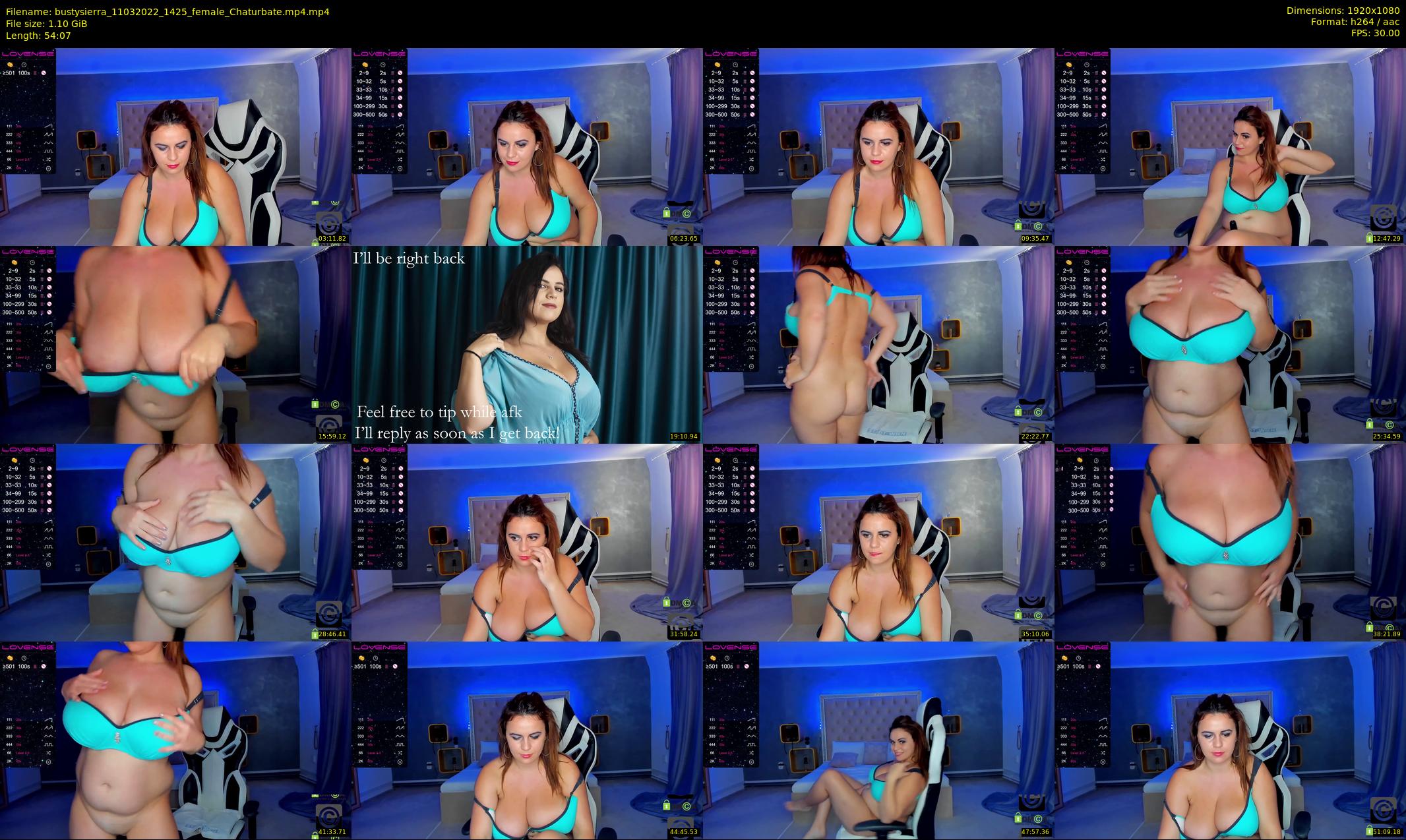 bustysierra — 55 minute Chaturbate female cam show recording, 1080p, Mar 11, 2022