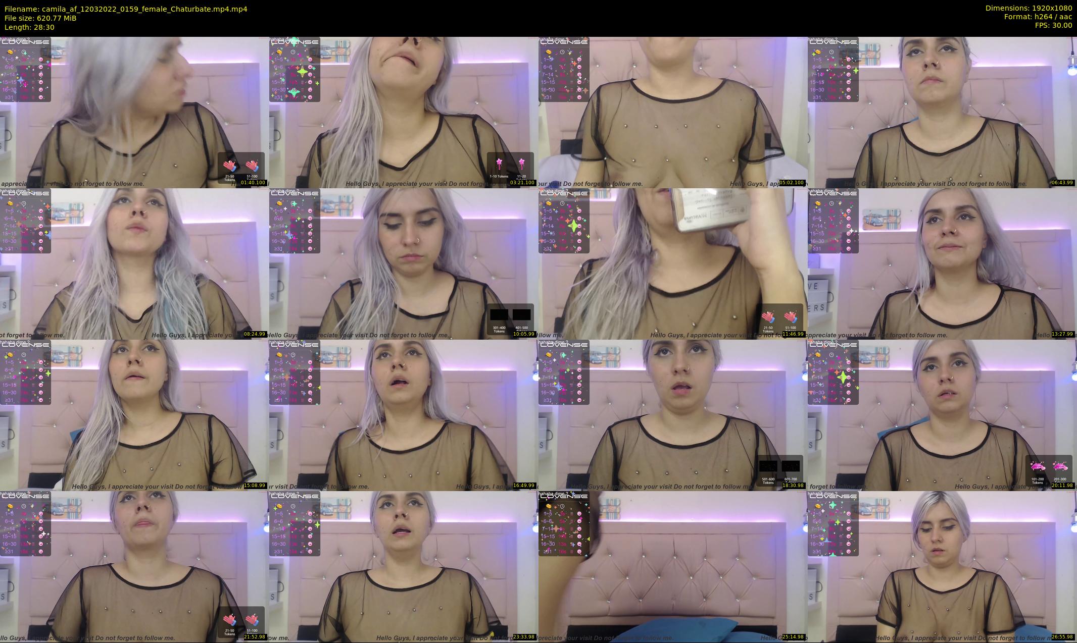 camila_af — 29 minute Chaturbate female cam show recording, 1080p, Mar 12, 2022
