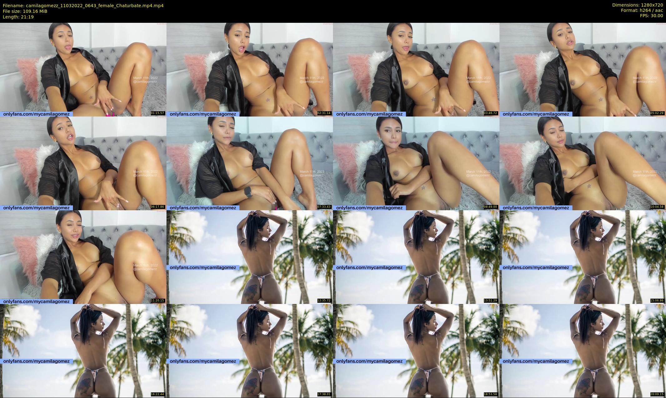 camilagomezz — 22 minute Chaturbate female cam show recording, 720p, Mar 11, 2022