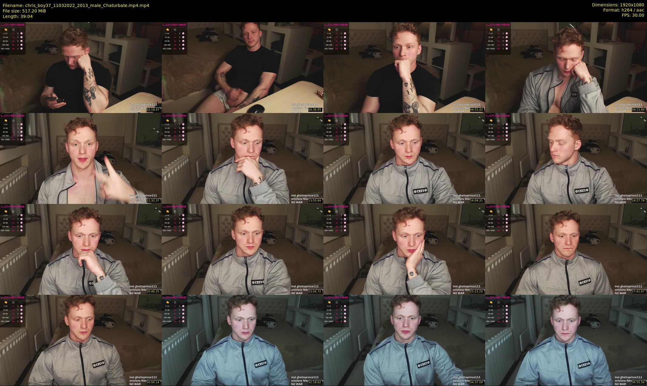 chris_boy37 — 40 minute Chaturbate male cam show recording, 1080p, Mar 11, 2022