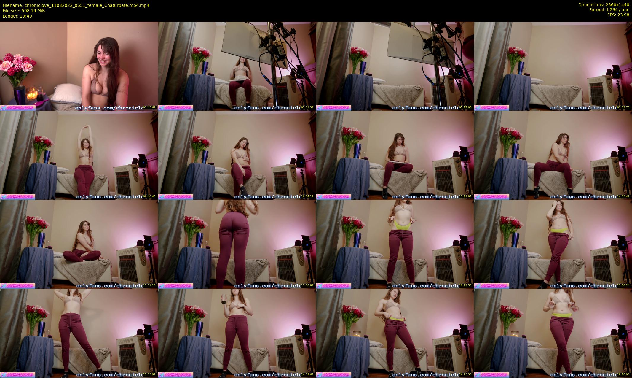 chroniclove — 30 minute Chaturbate female cam show recording, 1080p, Mar 11, 2022