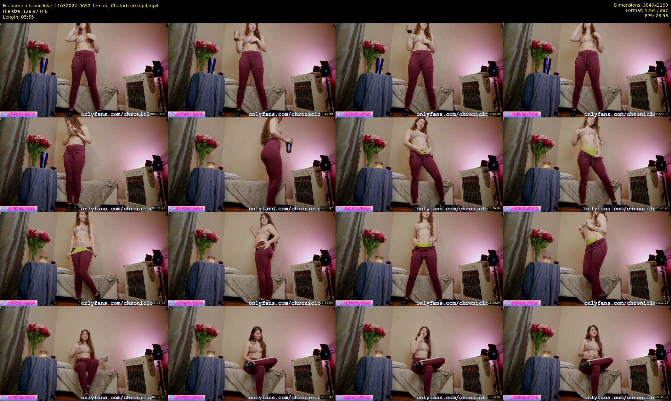 chroniclove — 6 minute Chaturbate female cam show recording, 4K, Mar 11, 2022