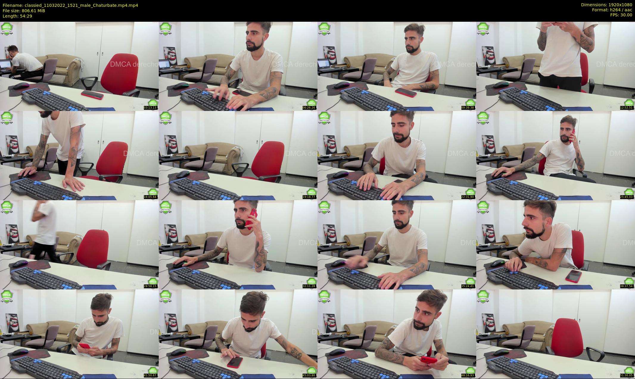 classied — 55 minute Chaturbate male cam show recording, 1080p, Mar 11, 2022