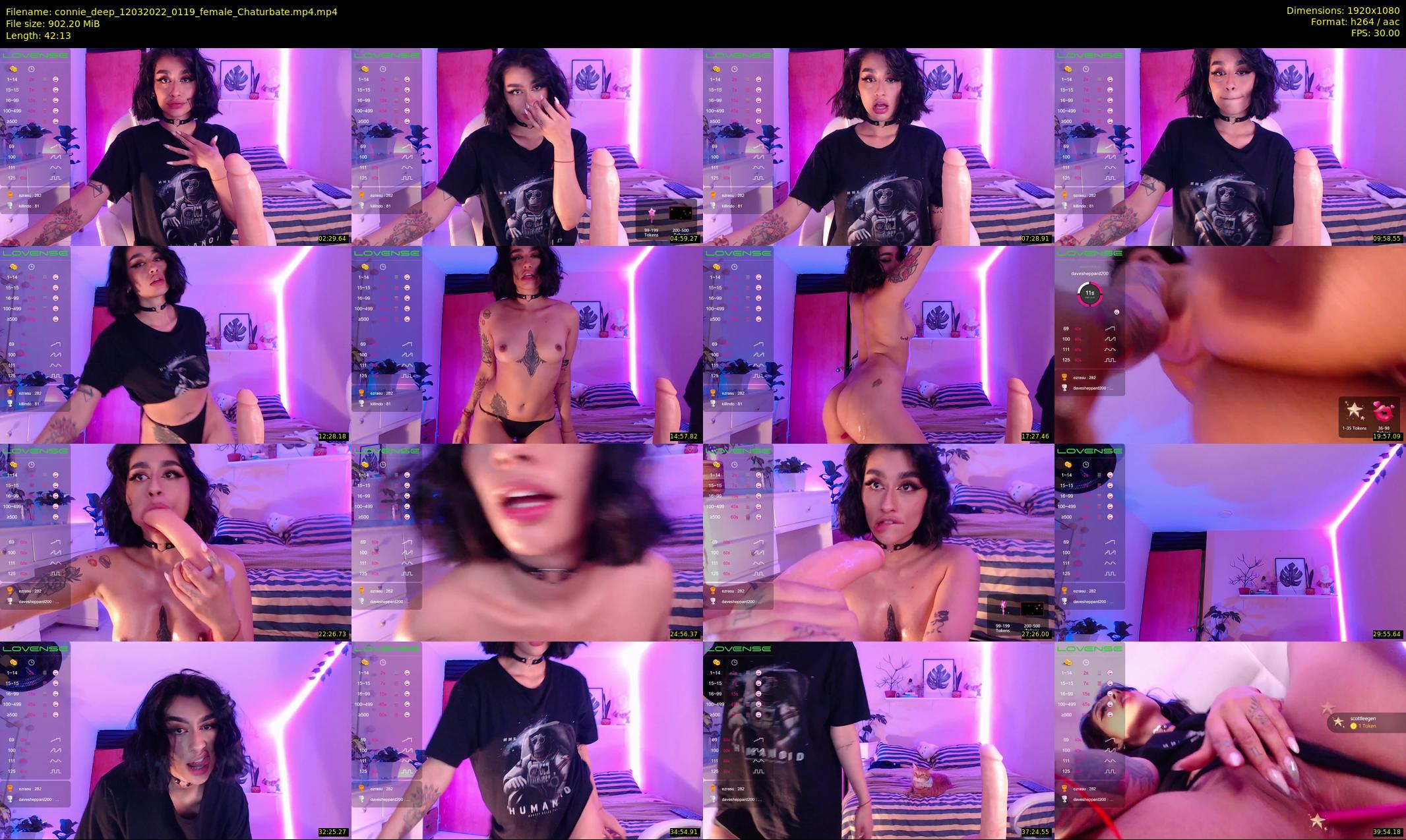 connie_deep — 43 minute Chaturbate female cam show recording, 1080p, Mar 12, 2022