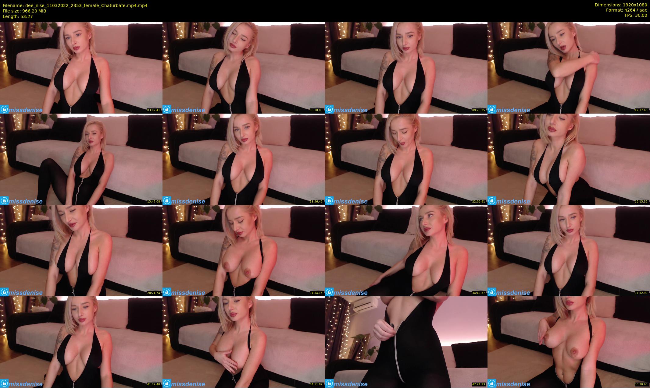 dee_nise — 54 minute Chaturbate female cam show recording, 1080p, Mar 11, 2022