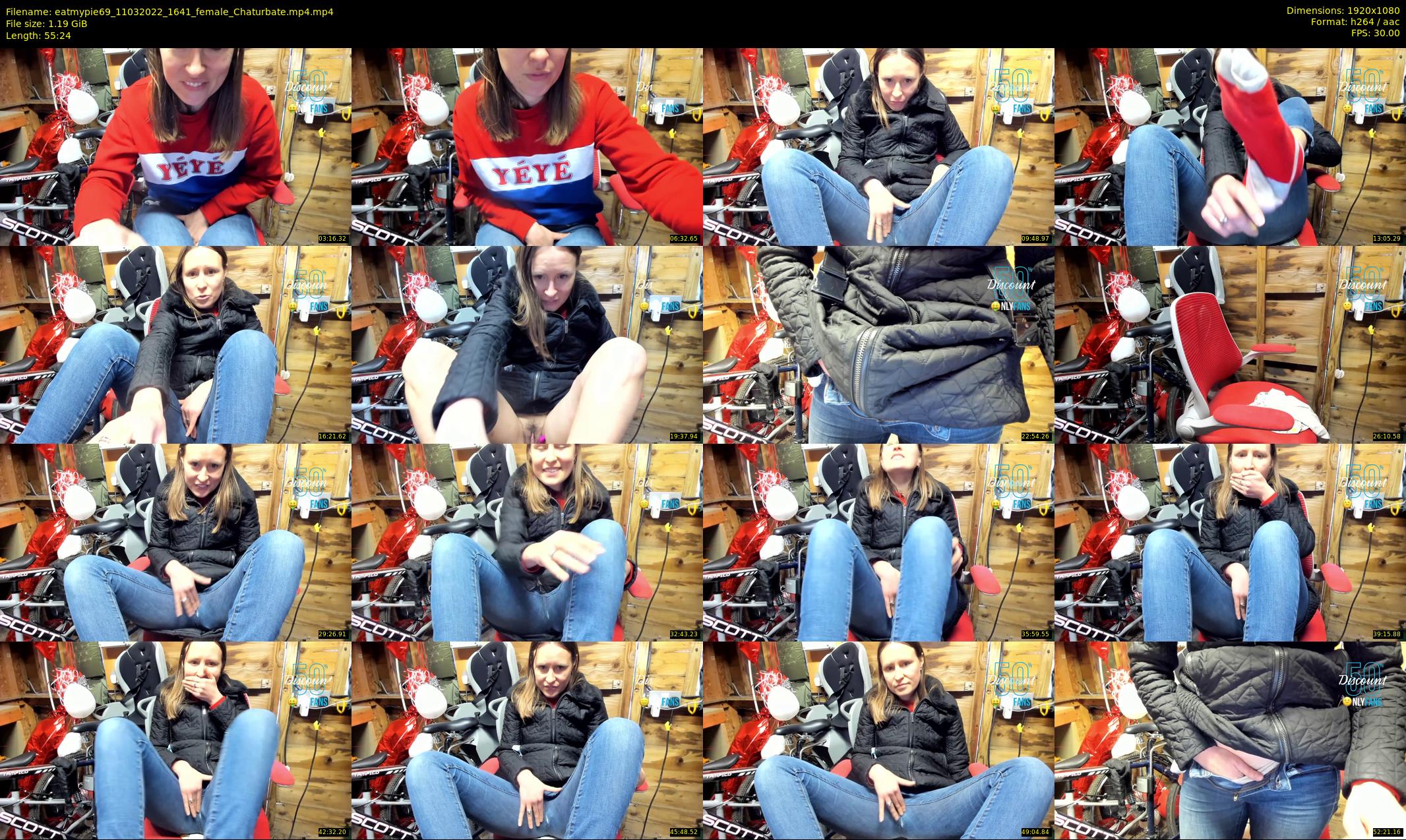 eatmypie69 — 56 minute Chaturbate female cam show recording, 1080p, Mar 11, 2022