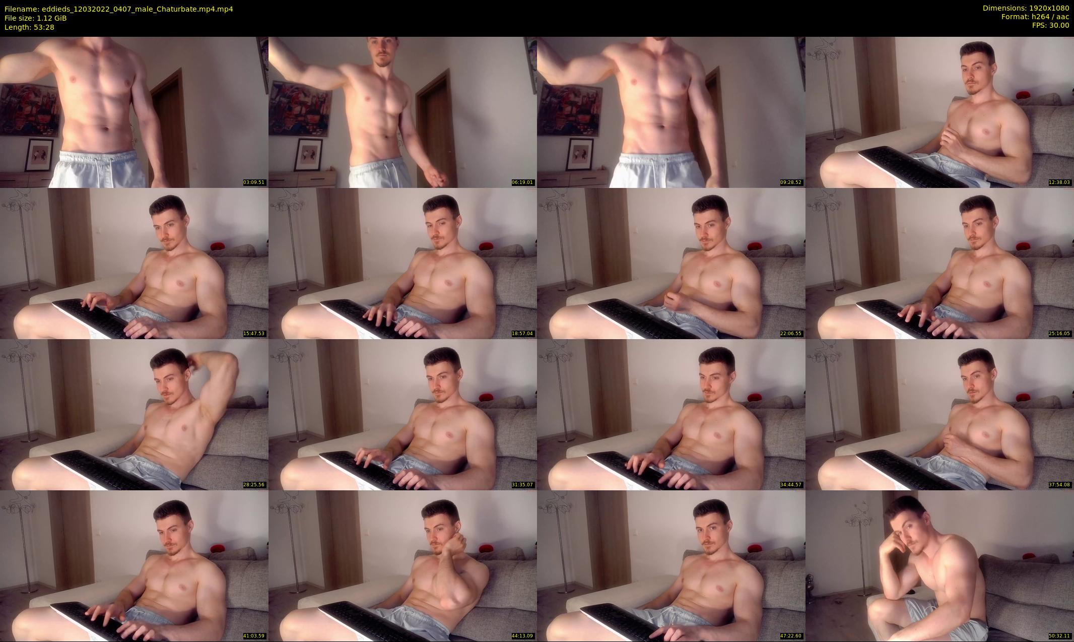 eddieds — 54 minute Chaturbate male cam show recording, 1080p, Mar 12, 2022