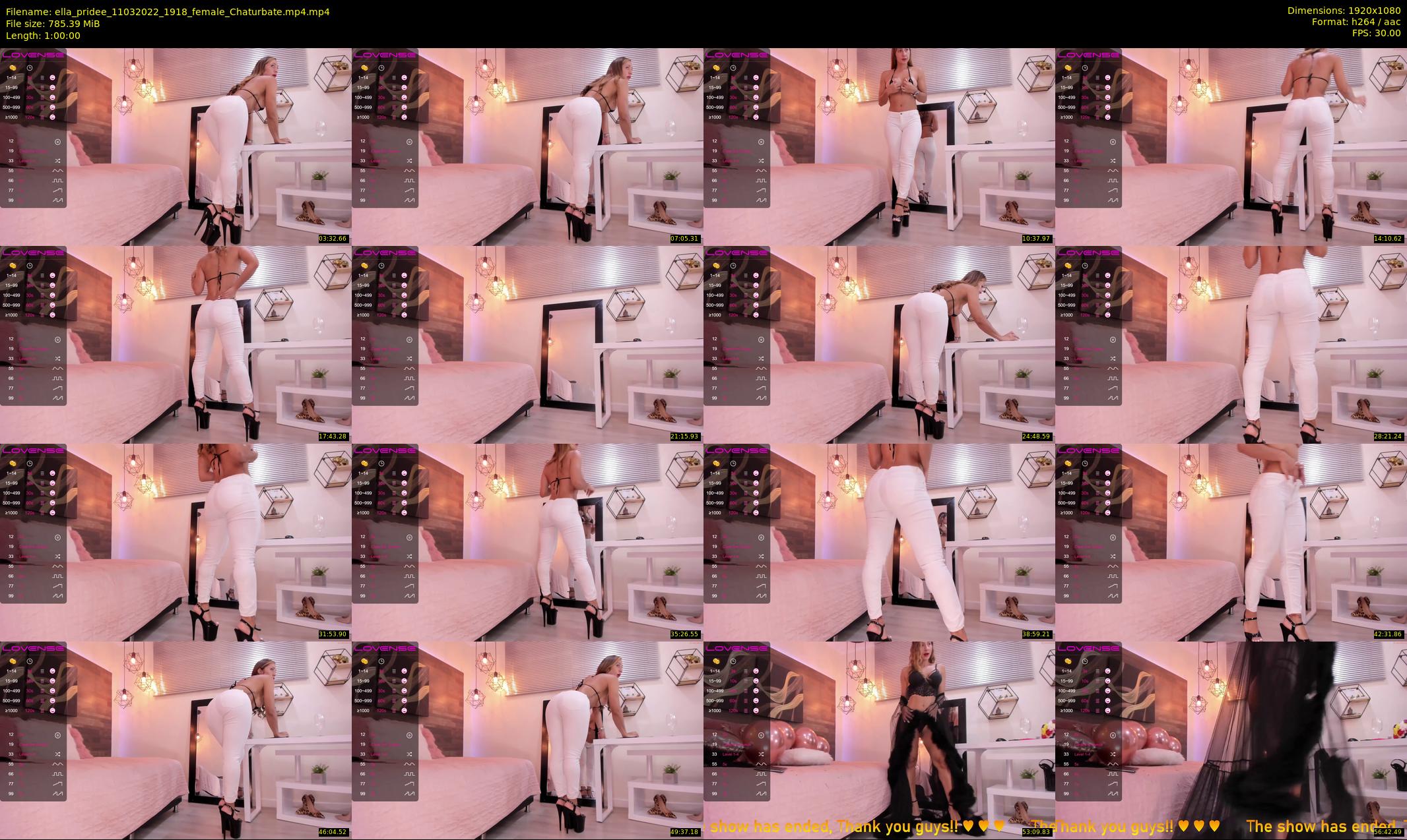 ella_pridee — 60 minute Chaturbate female cam show recording, 1080p, Mar 11, 2022