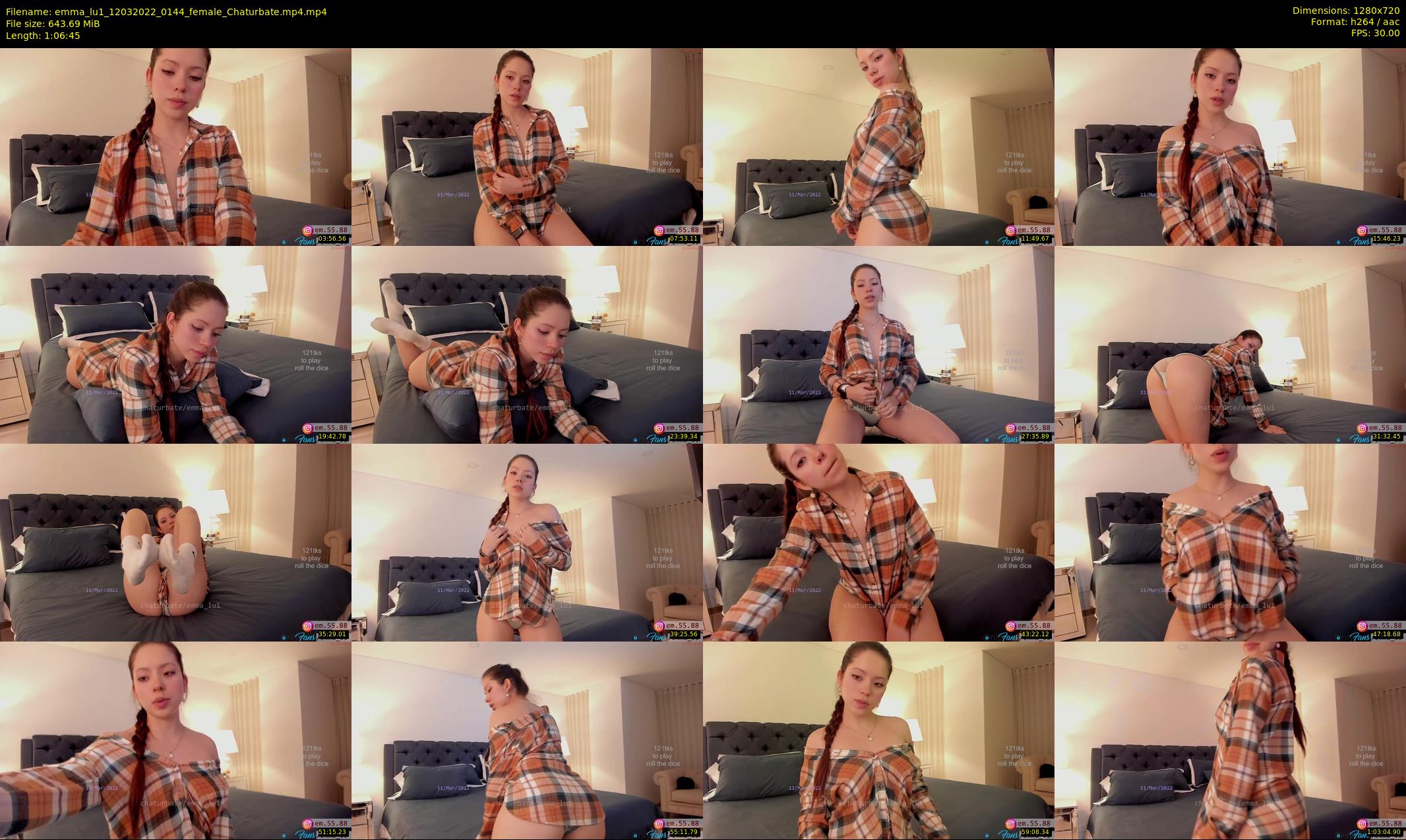 emma_lu1 — 67 minute Chaturbate female cam show recording, 720p, Mar 12, 2022