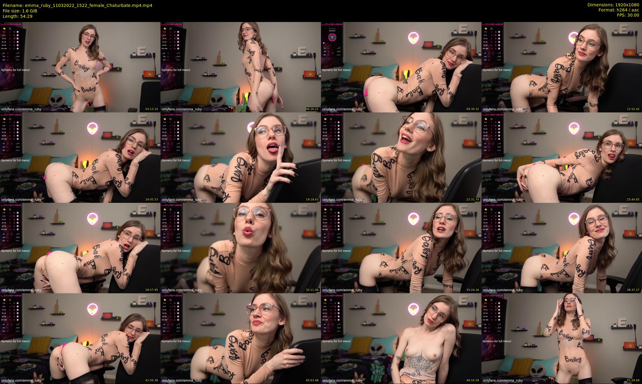 emma_ruby — 55 minute Chaturbate female cam show recording, 1080p, Mar 11, 2022