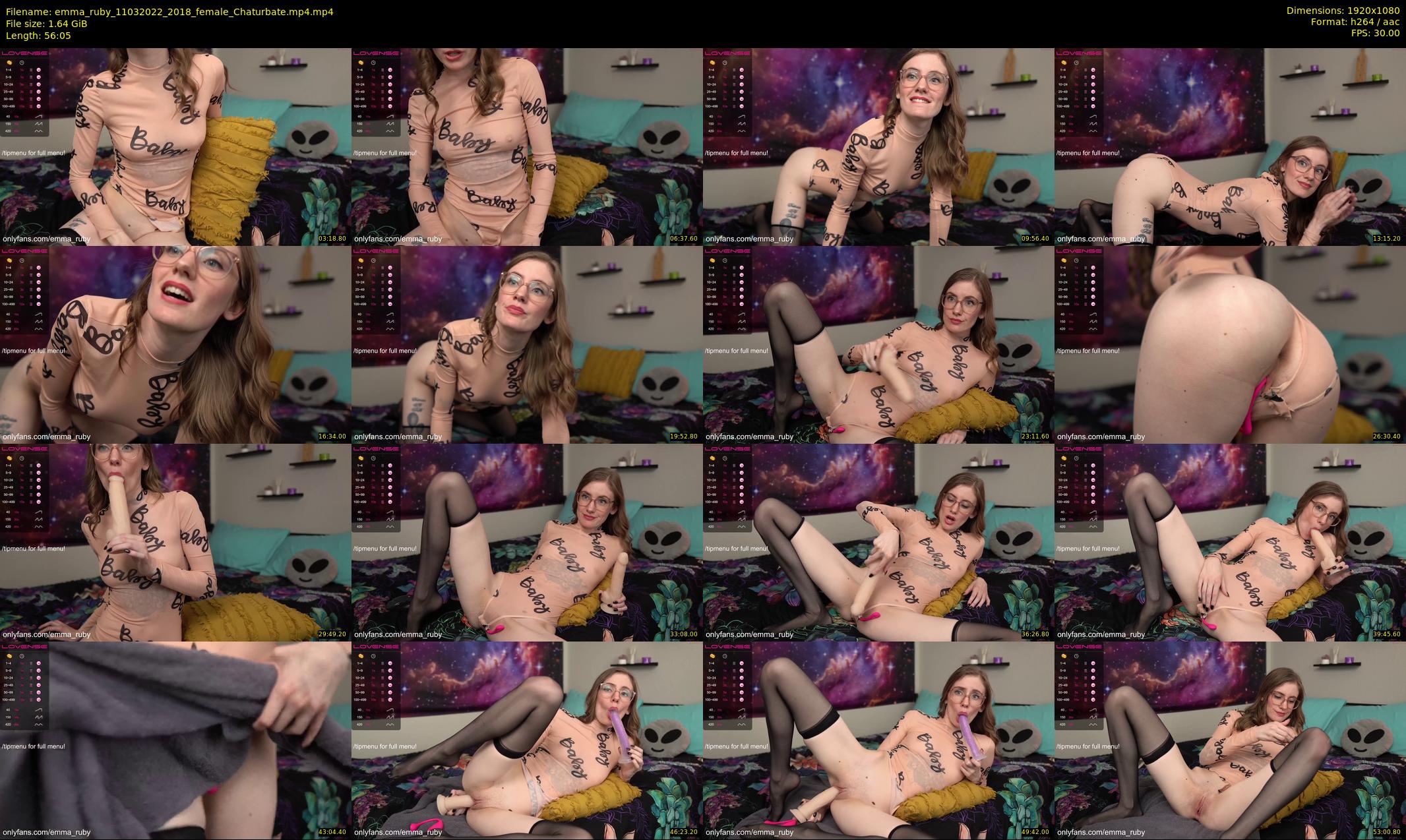 emma_ruby — 57 minute Chaturbate female cam show recording, 1080p, Mar 11, 2022