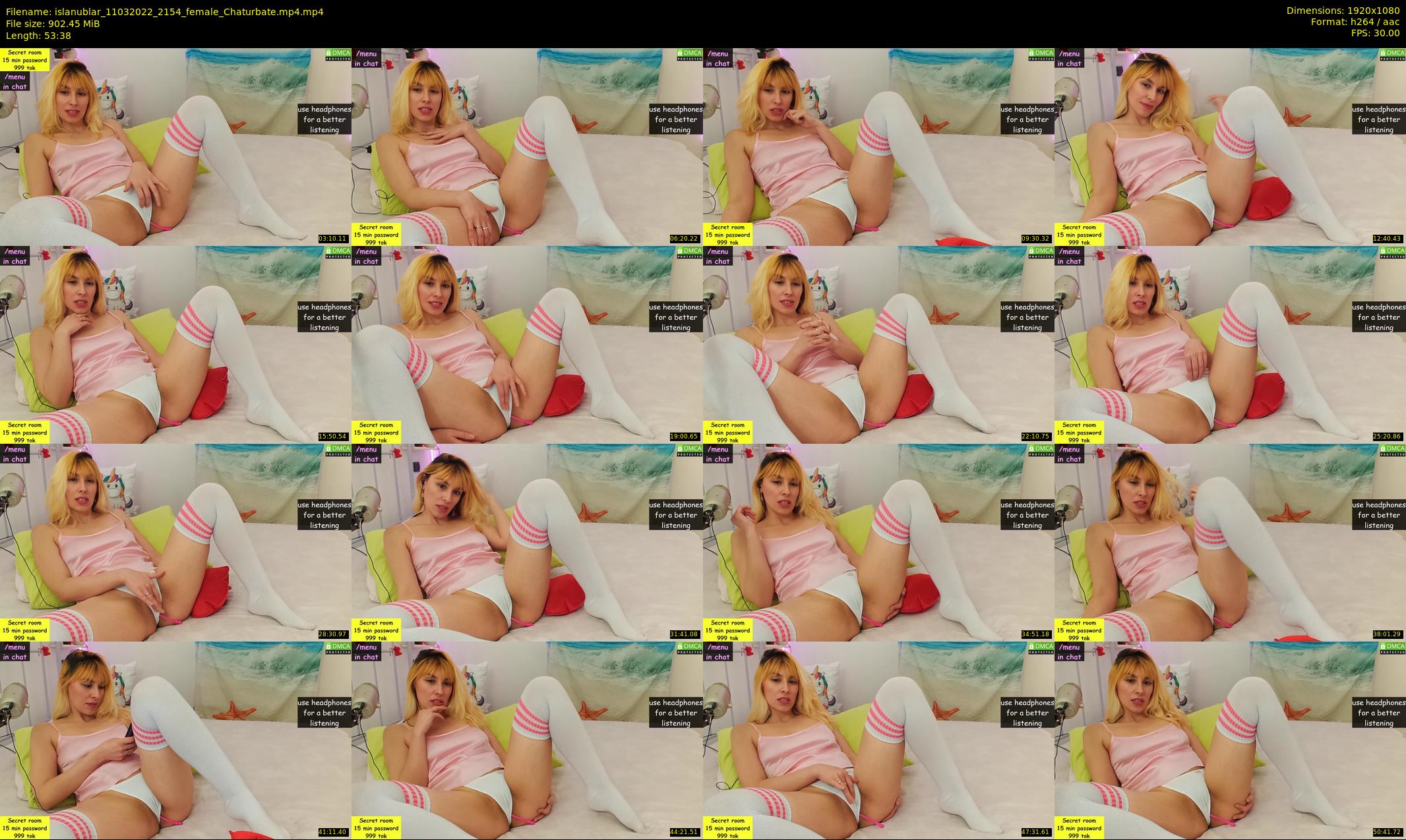 islanublar — 54 minute Chaturbate female cam show recording, 1080p, Mar 11, 2022