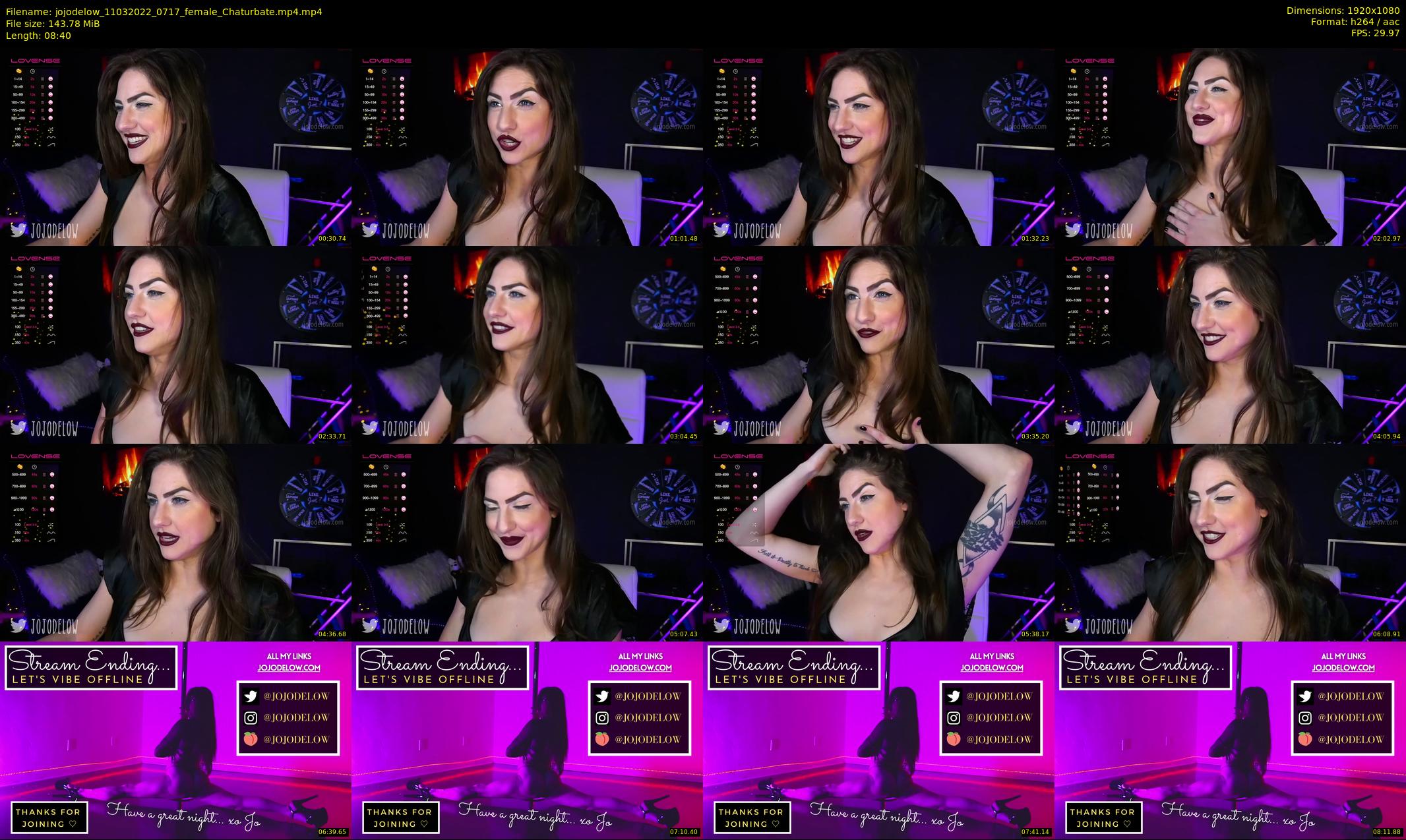 jojodelow — 9 minute Chaturbate female cam show recording, 1080p, Mar 11, 2022