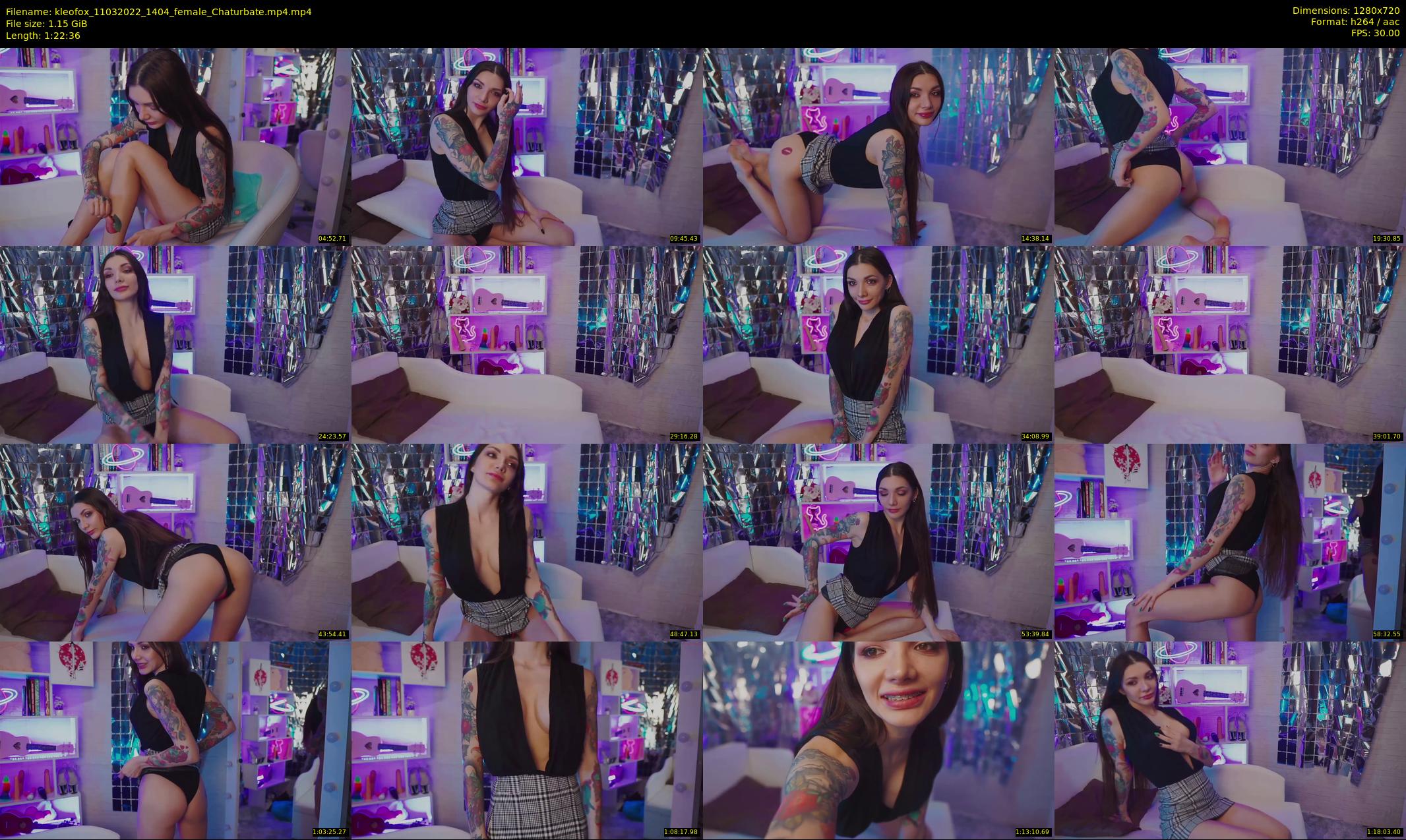 kleofox — 83 minute Chaturbate female cam show recording, 720p, Mar 11, 2022