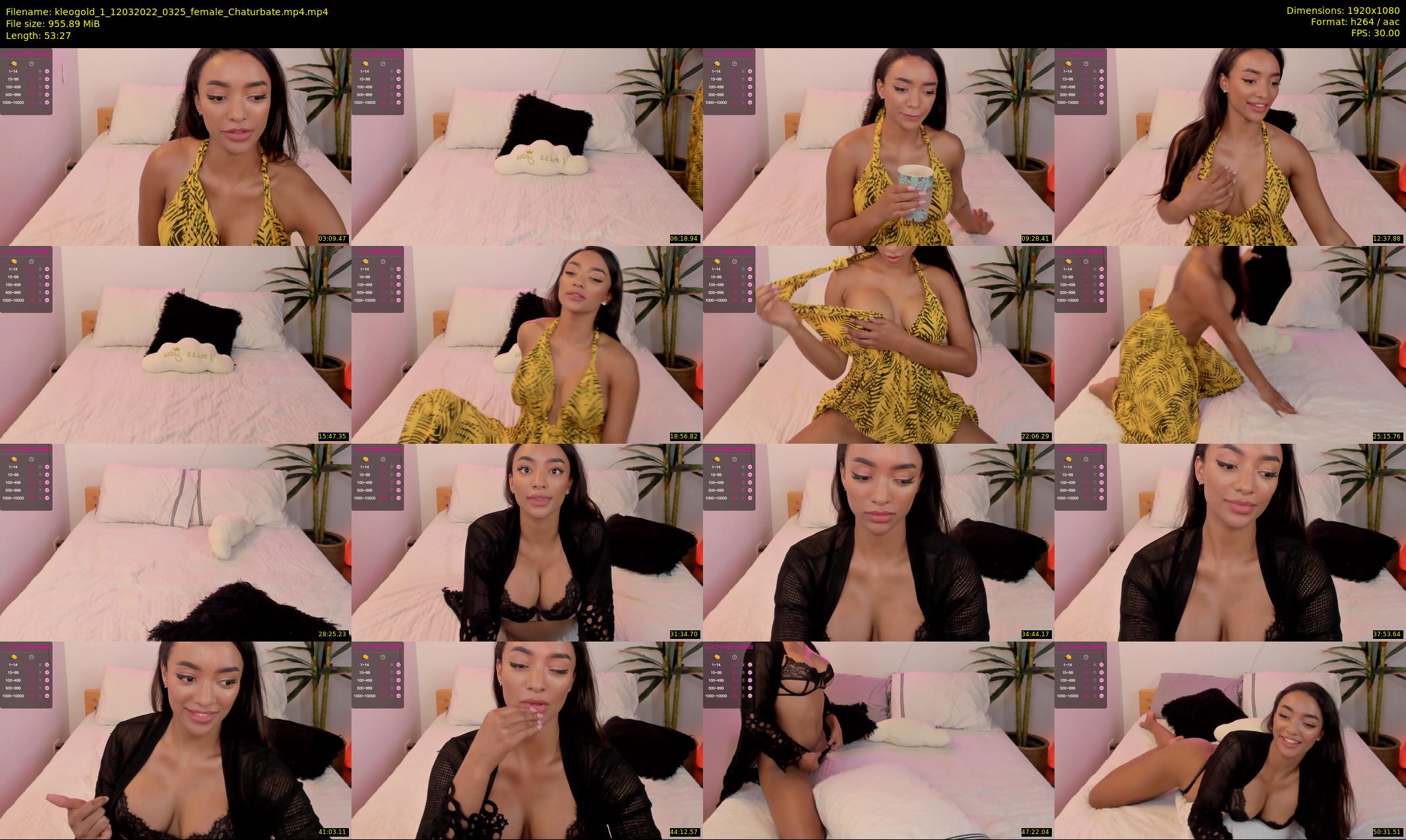 kleogold_1 — 54 minute Chaturbate female cam show recording, 1080p, Mar 12, 2022
