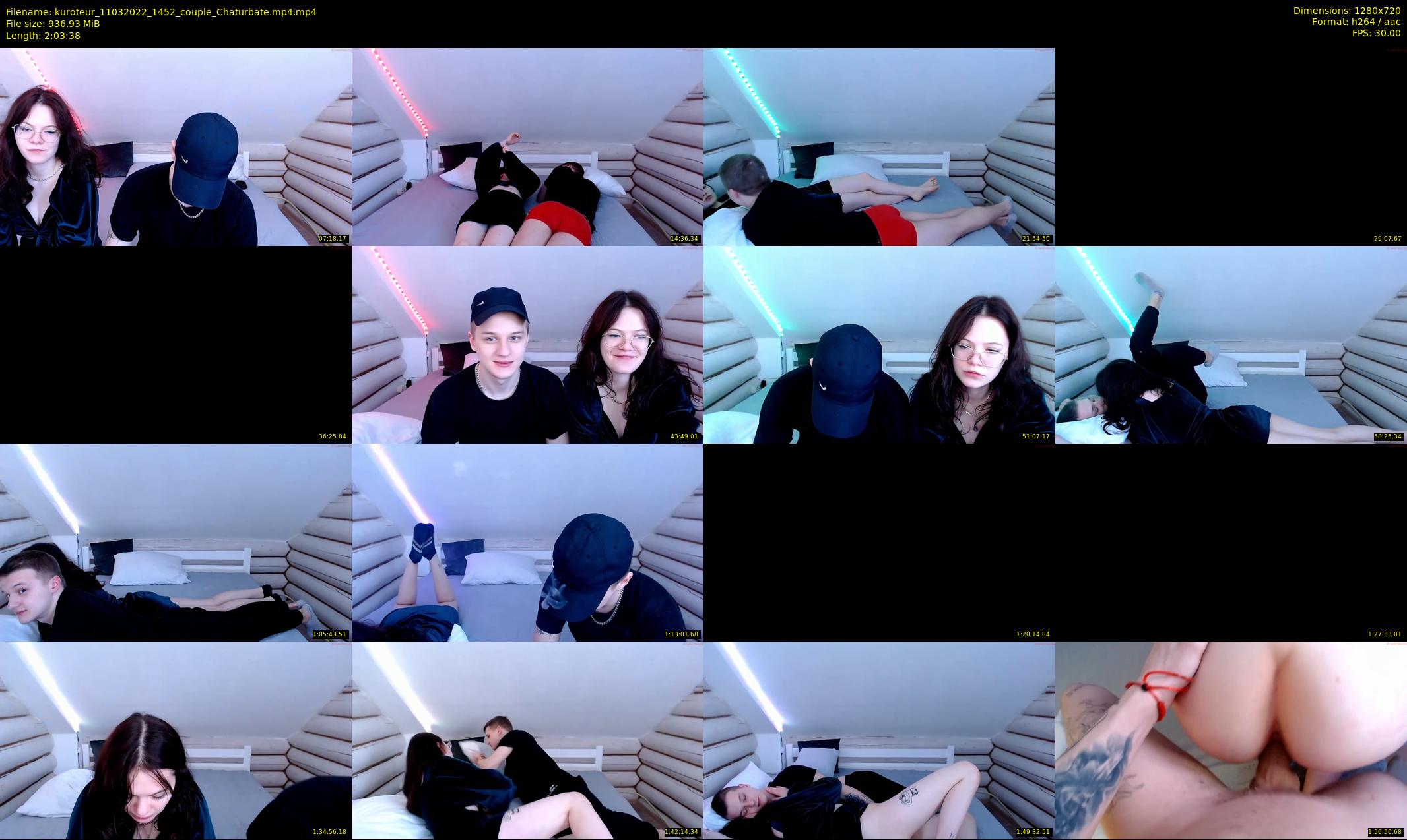 kuroteur — 124 minute Chaturbate couple cam show recording, 720p, Mar 11, 2022