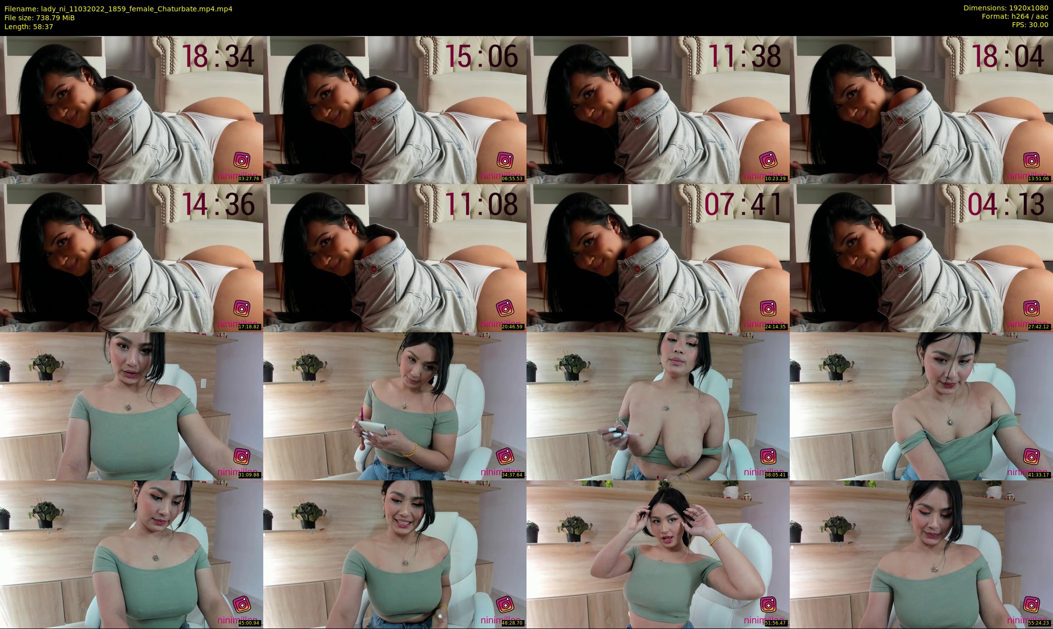 lady_ni — 59 minute Chaturbate female cam show recording, 1080p, Mar 11, 2022