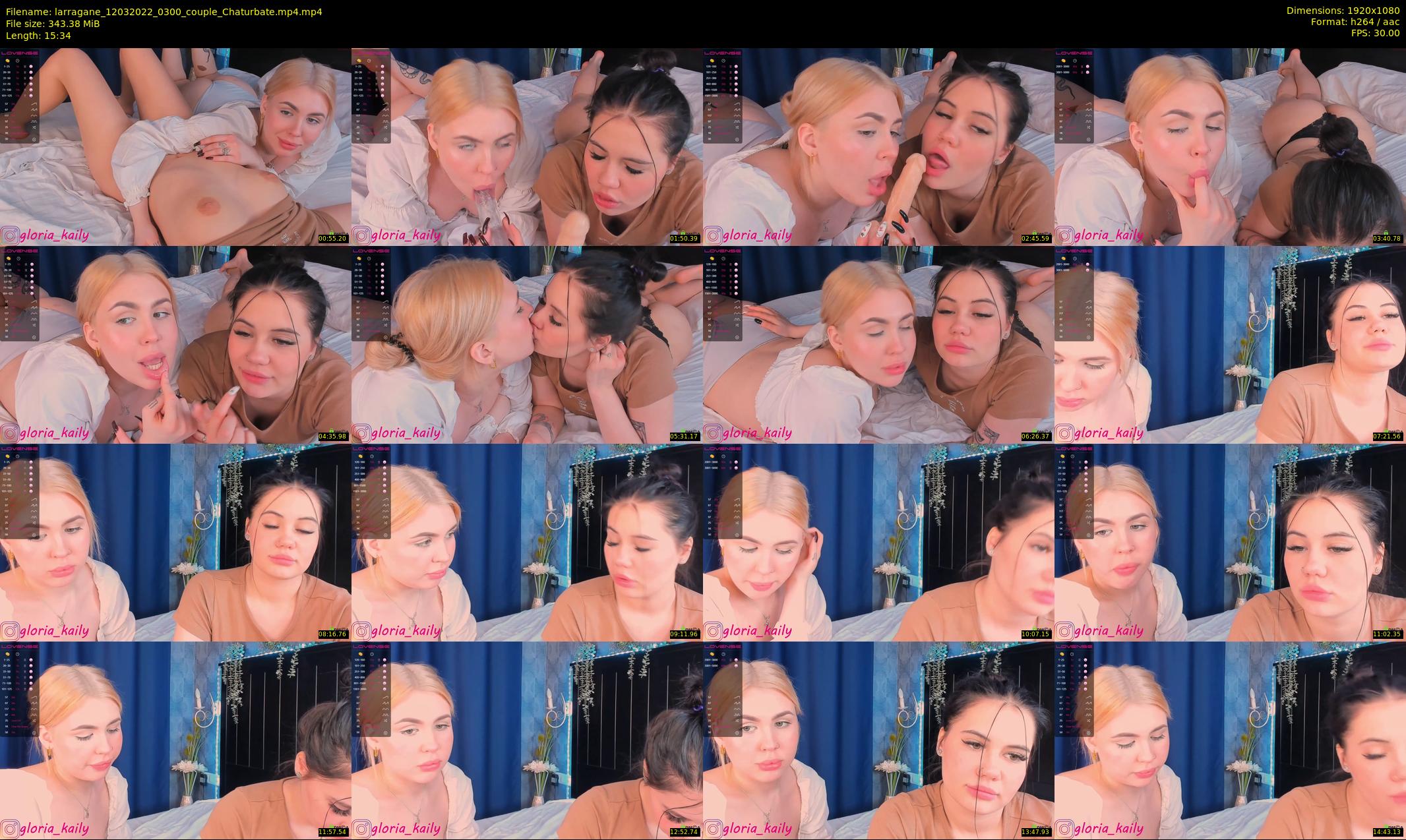 larragane — 16 minute Chaturbate couple cam show recording, 1080p, Mar 12, 2022