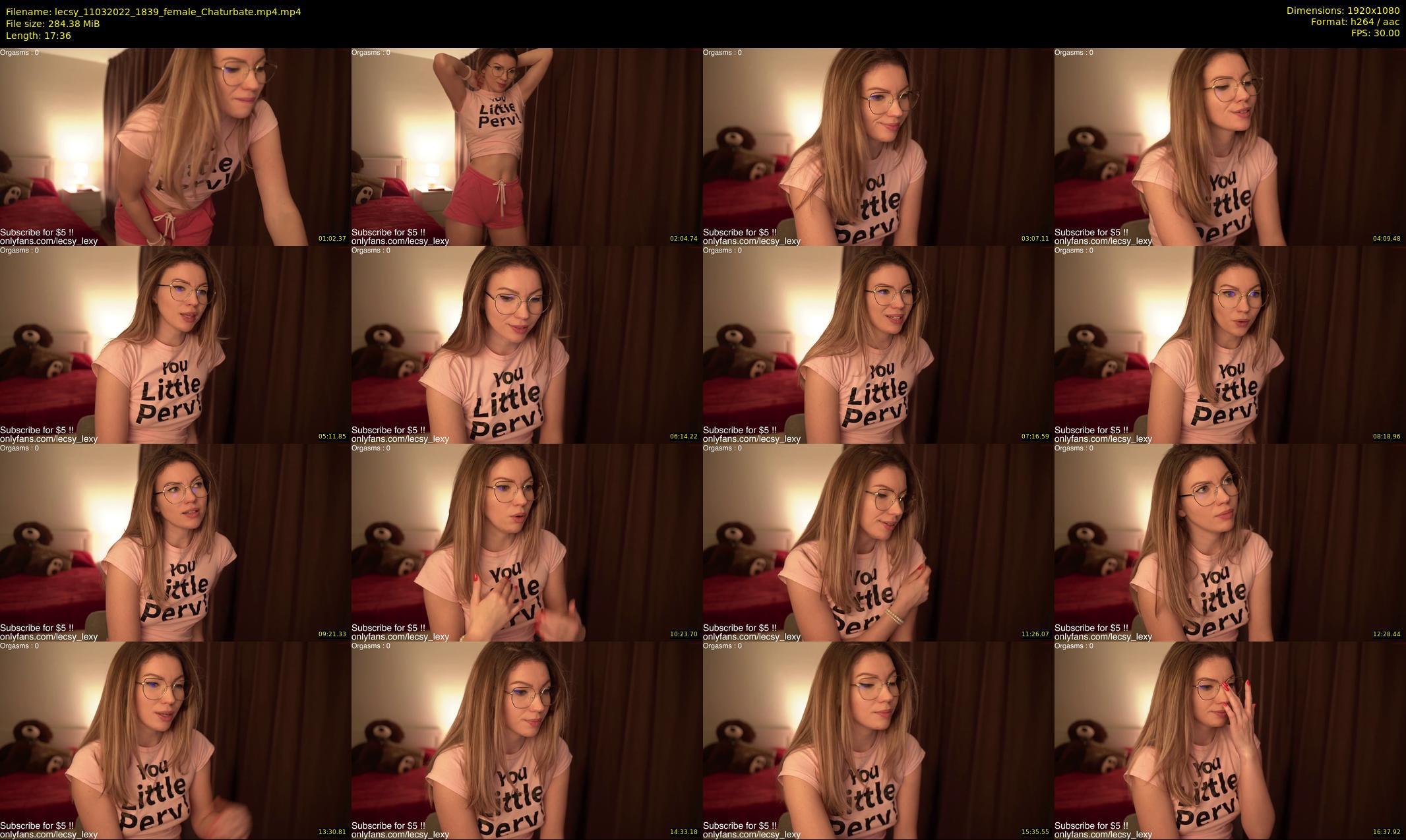 lecsy — 18 minute Chaturbate female cam show recording, 1080p, Mar 11, 2022