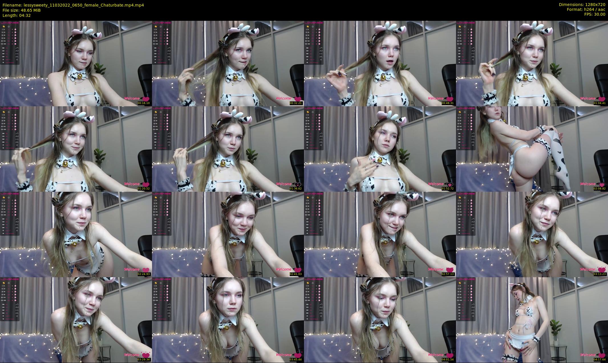 lessysweety — 5 minute Chaturbate female cam show recording, 720p, Mar 11, 2022