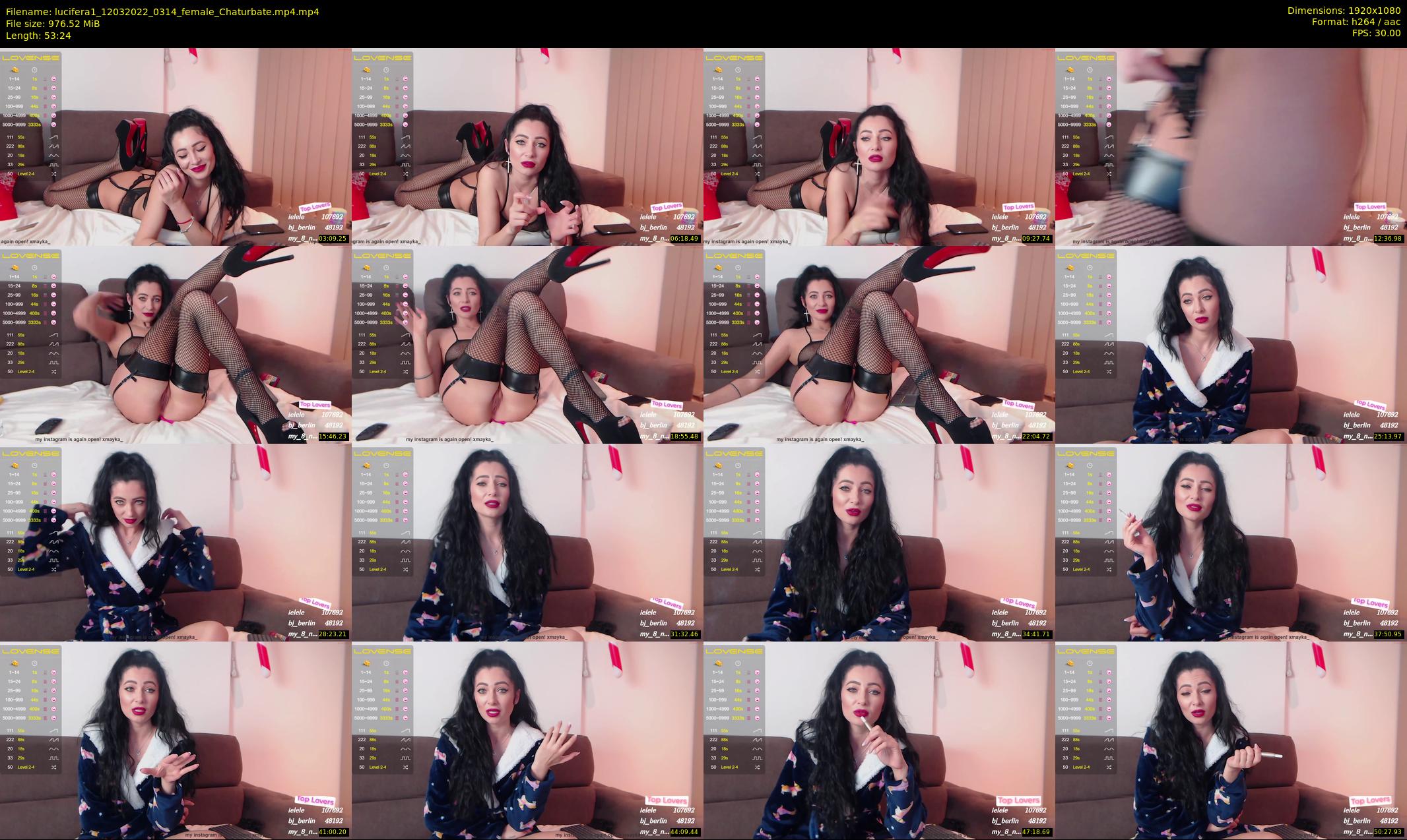 lucifera1 — 54 minute Chaturbate female cam show recording, 1080p, Mar 12, 2022