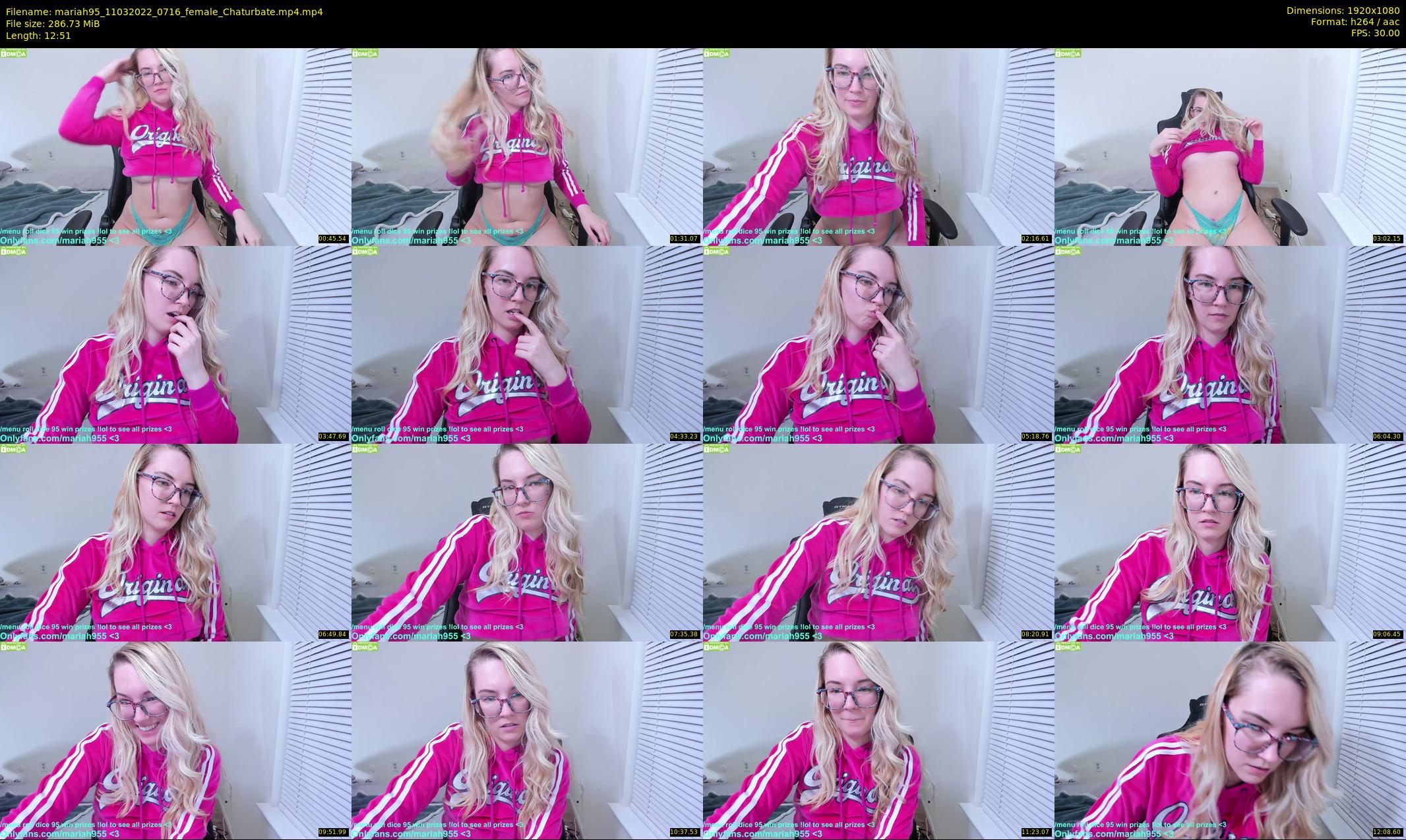 mariah95 — 13 minute Chaturbate female cam show recording, 1080p, Mar 11, 2022