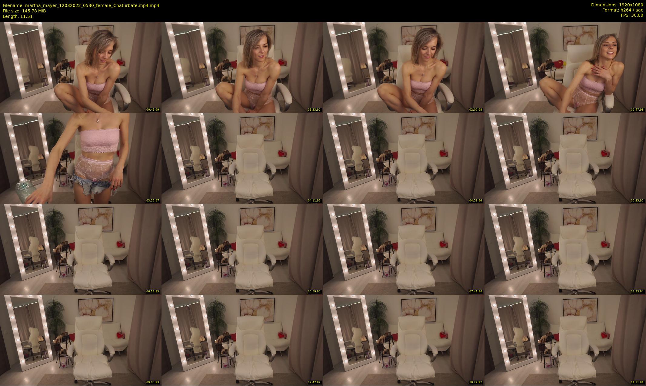 martha_mayer — 12 minute Chaturbate female cam show recording, 1080p, Mar 12, 2022