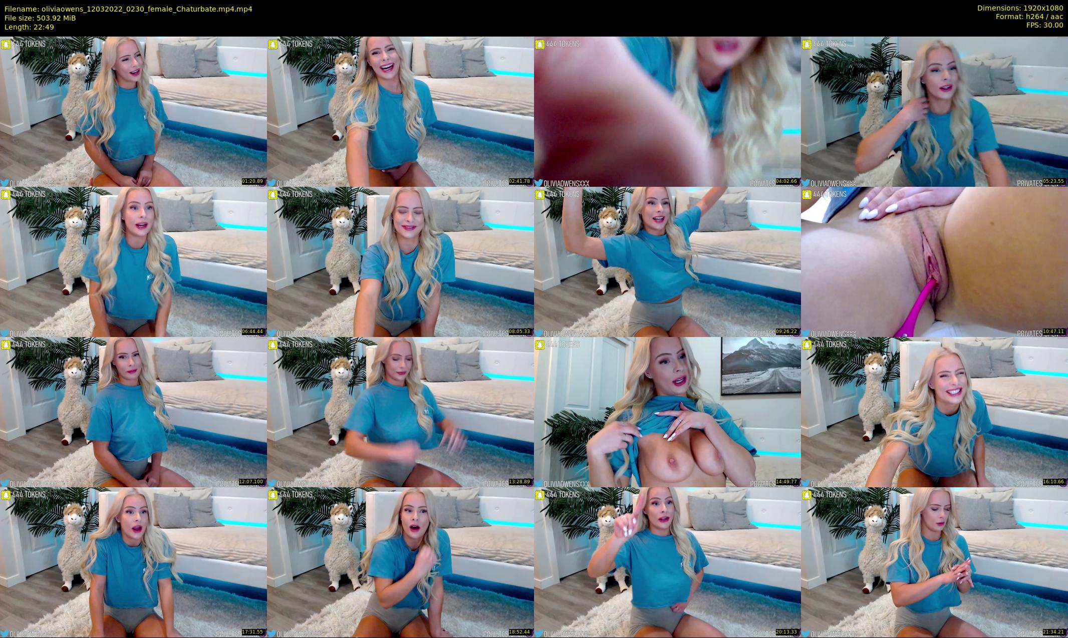 oliviaowens — 23 minute Chaturbate female cam show recording, 1080p, Mar 12, 2022