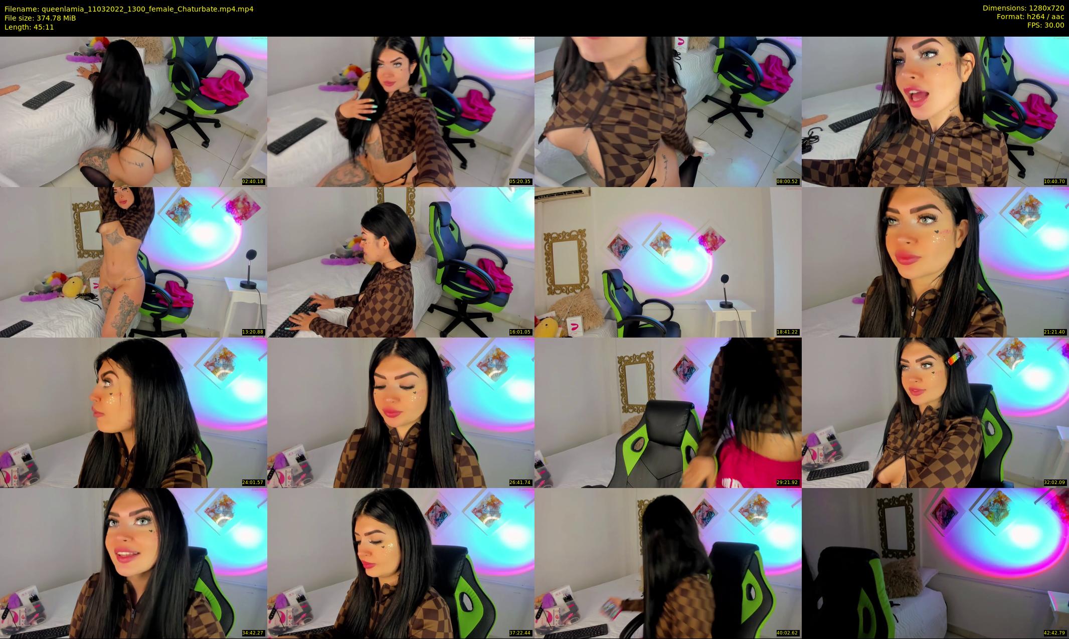 queenlamia — 46 minute Chaturbate female cam show recording, 720p, Mar 11, 2022