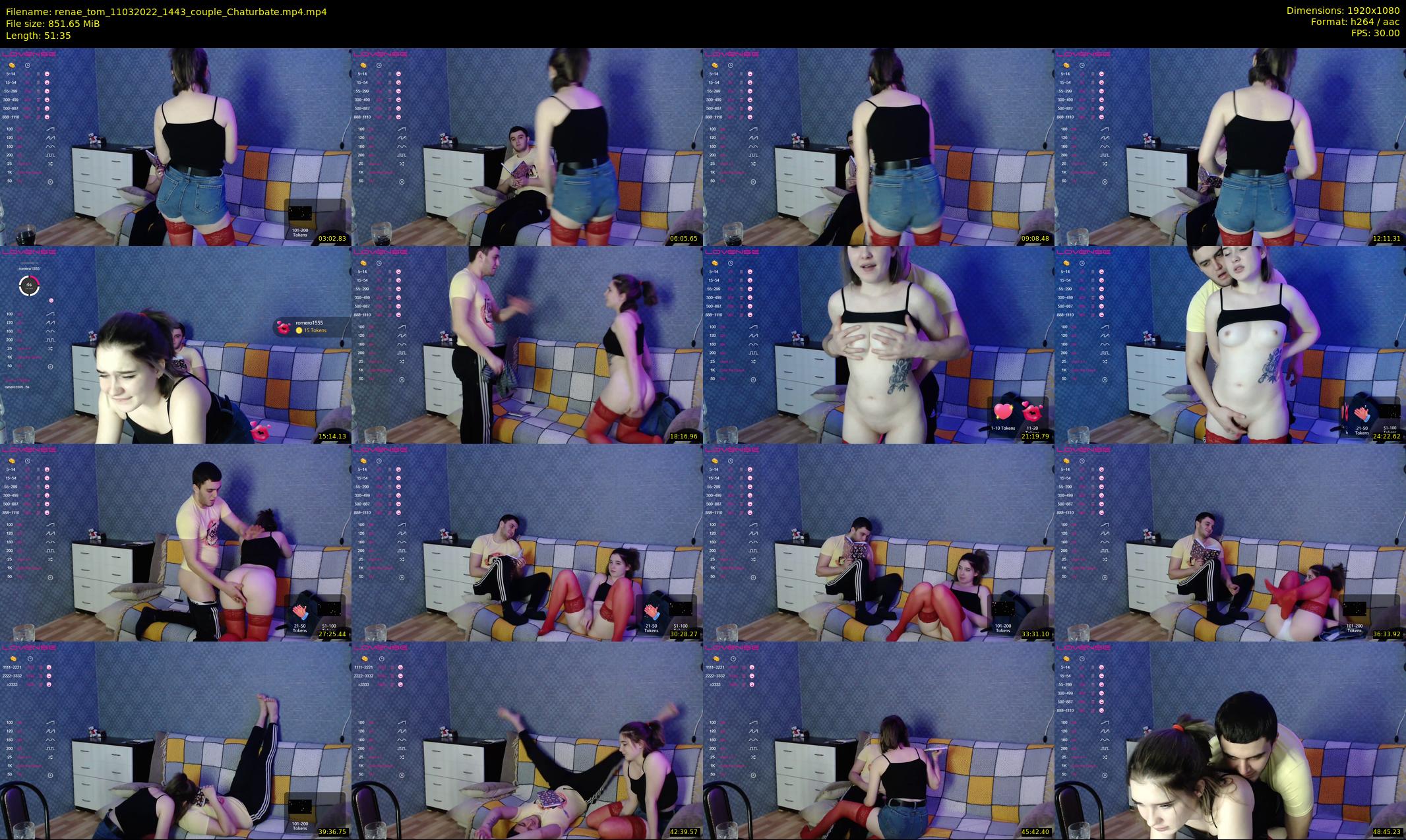 renae_tom — 52 minute Chaturbate couple cam show recording, 1080p, Mar 11, 2022