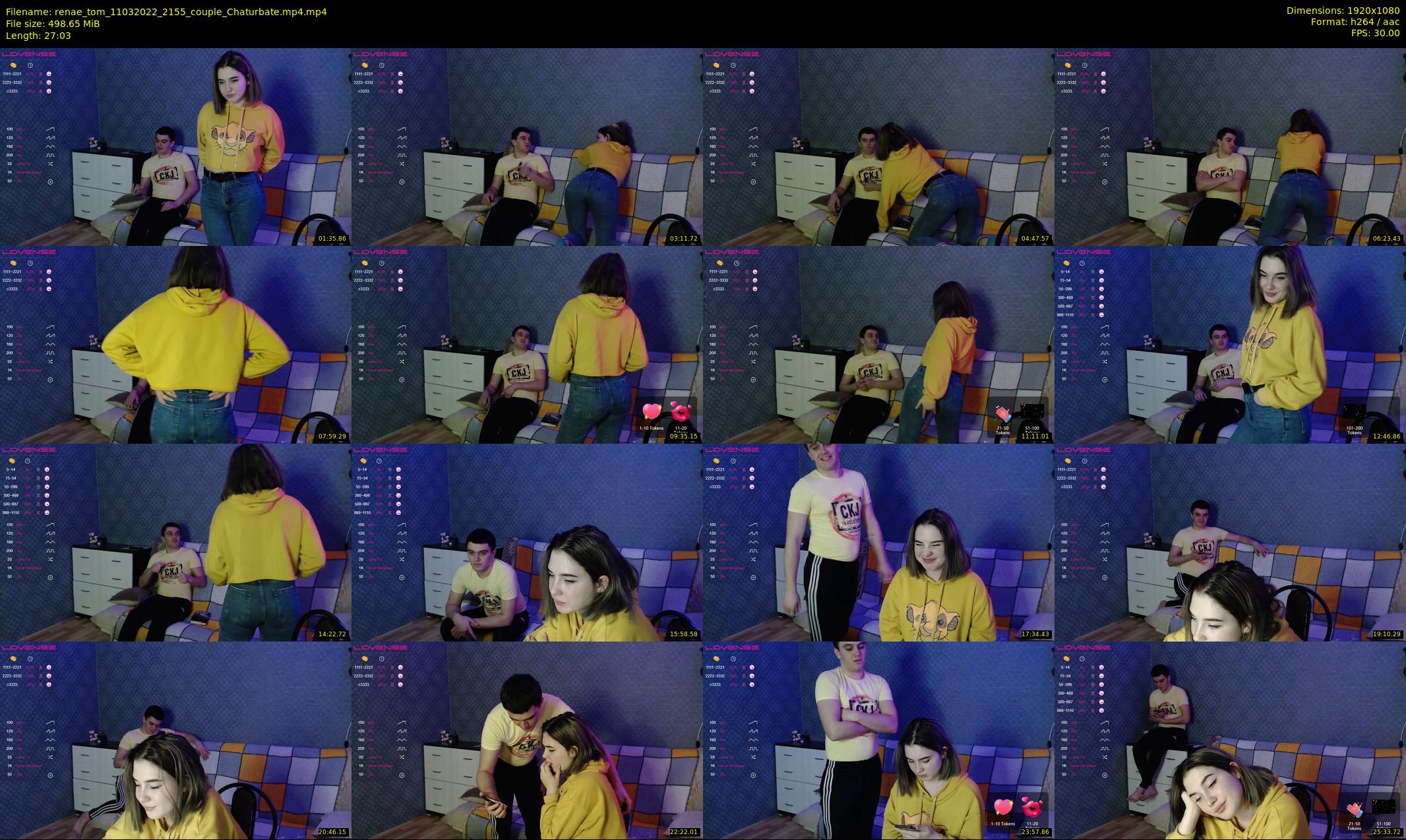 renae_tom — 28 minute Chaturbate couple cam show recording, 1080p, Mar 11, 2022