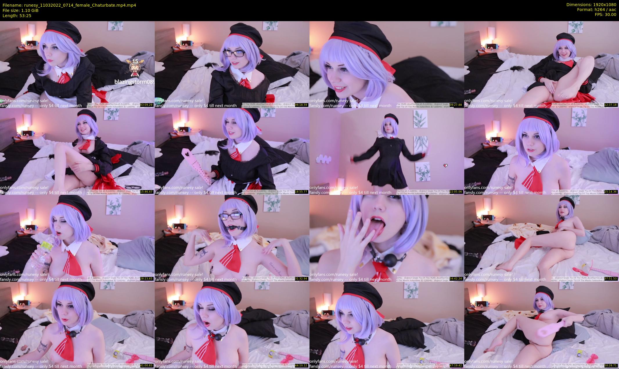 runesy — 54 minute Chaturbate female cam show recording, 1080p, Mar 11, 2022