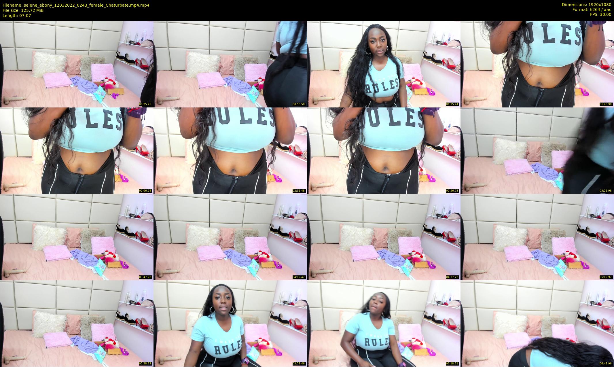 selene_ebony — 8 minute Chaturbate female cam show recording, 1080p, Mar 12, 2022