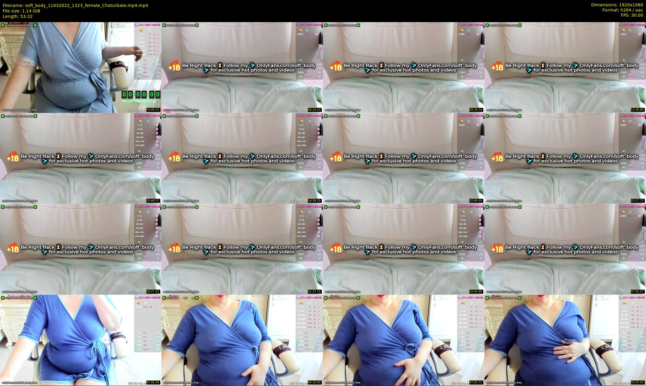 soft_body — 54 minute Chaturbate female cam show recording, 1080p, Mar 11, 2022