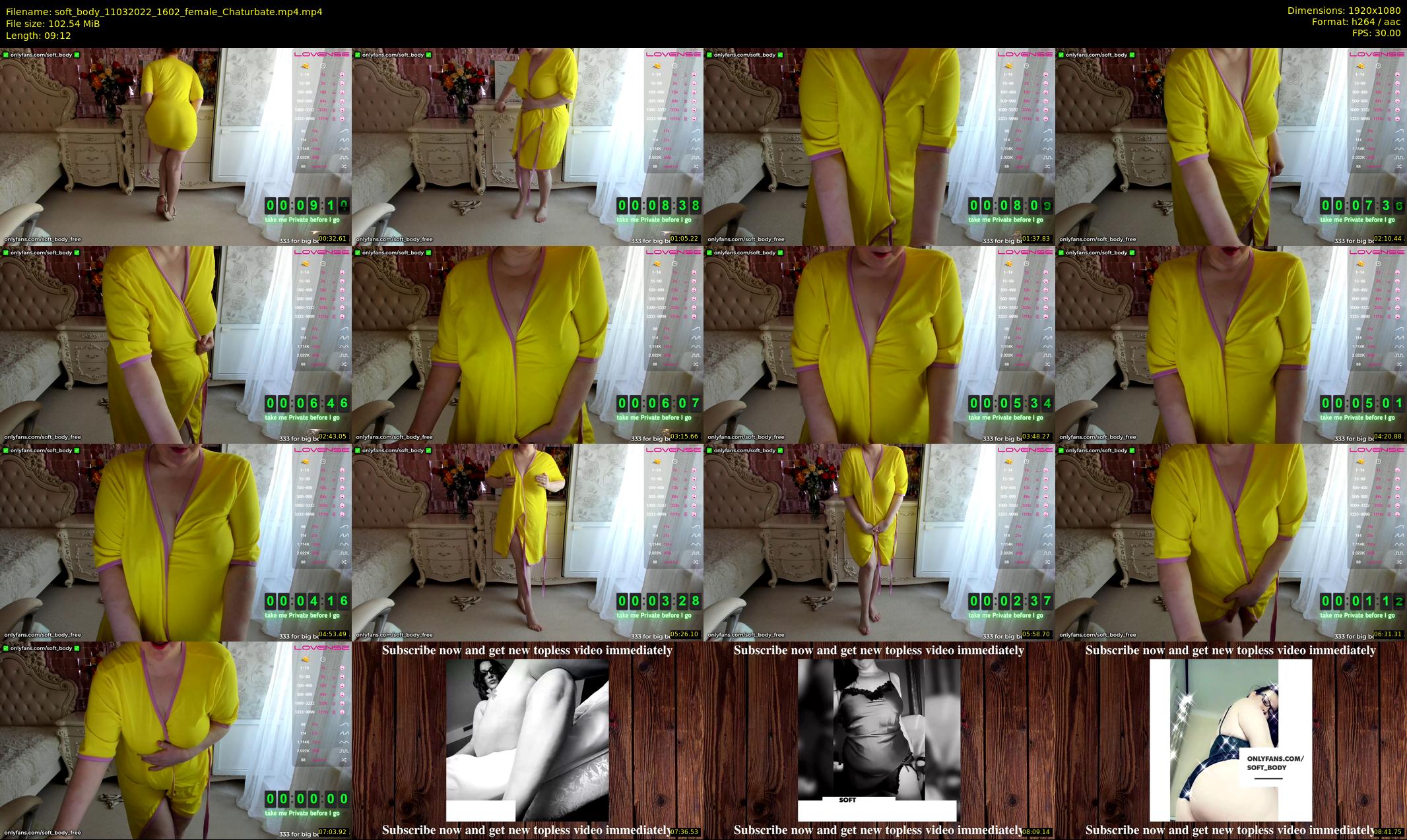 soft_body — 10 minute Chaturbate female cam show recording, 1080p, Mar 11, 2022