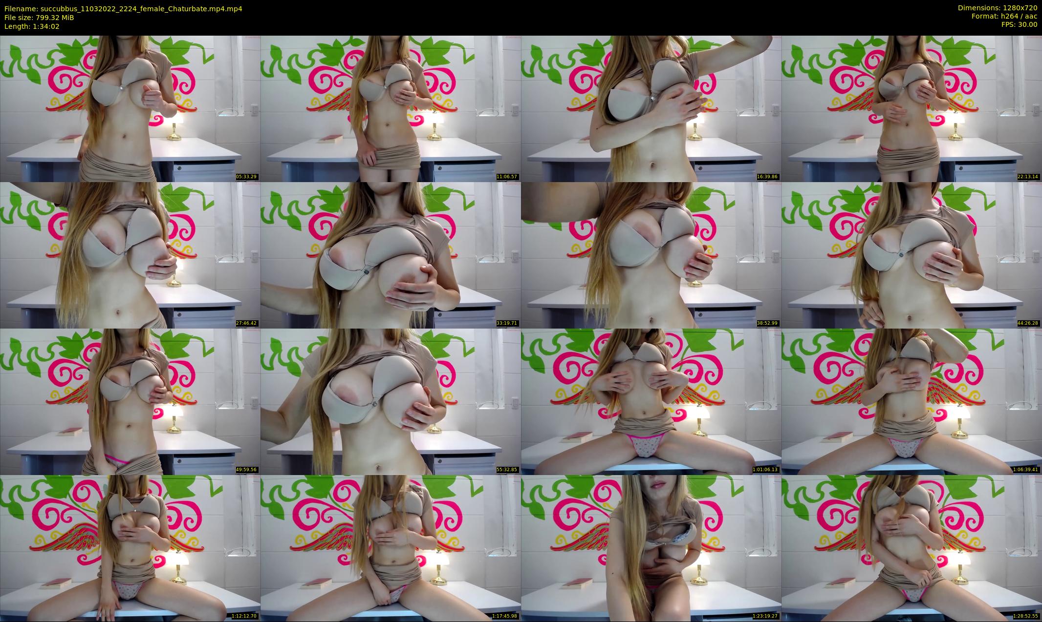 succubbus — 95 minute Chaturbate female cam show recording, 720p, Mar 11, 2022