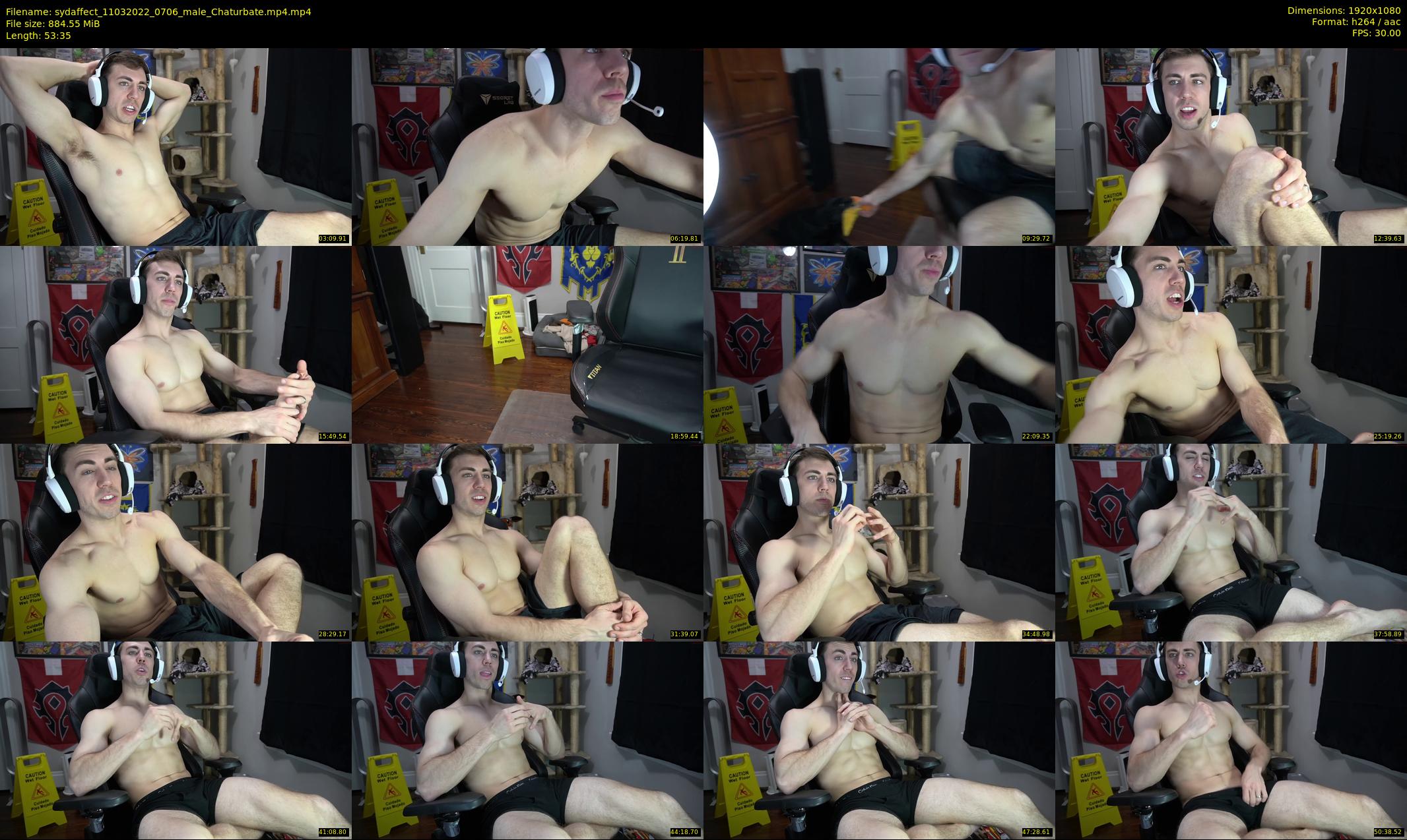 sydaffect — 54 minute Chaturbate male cam show recording, 1080p, Mar 11, 2022