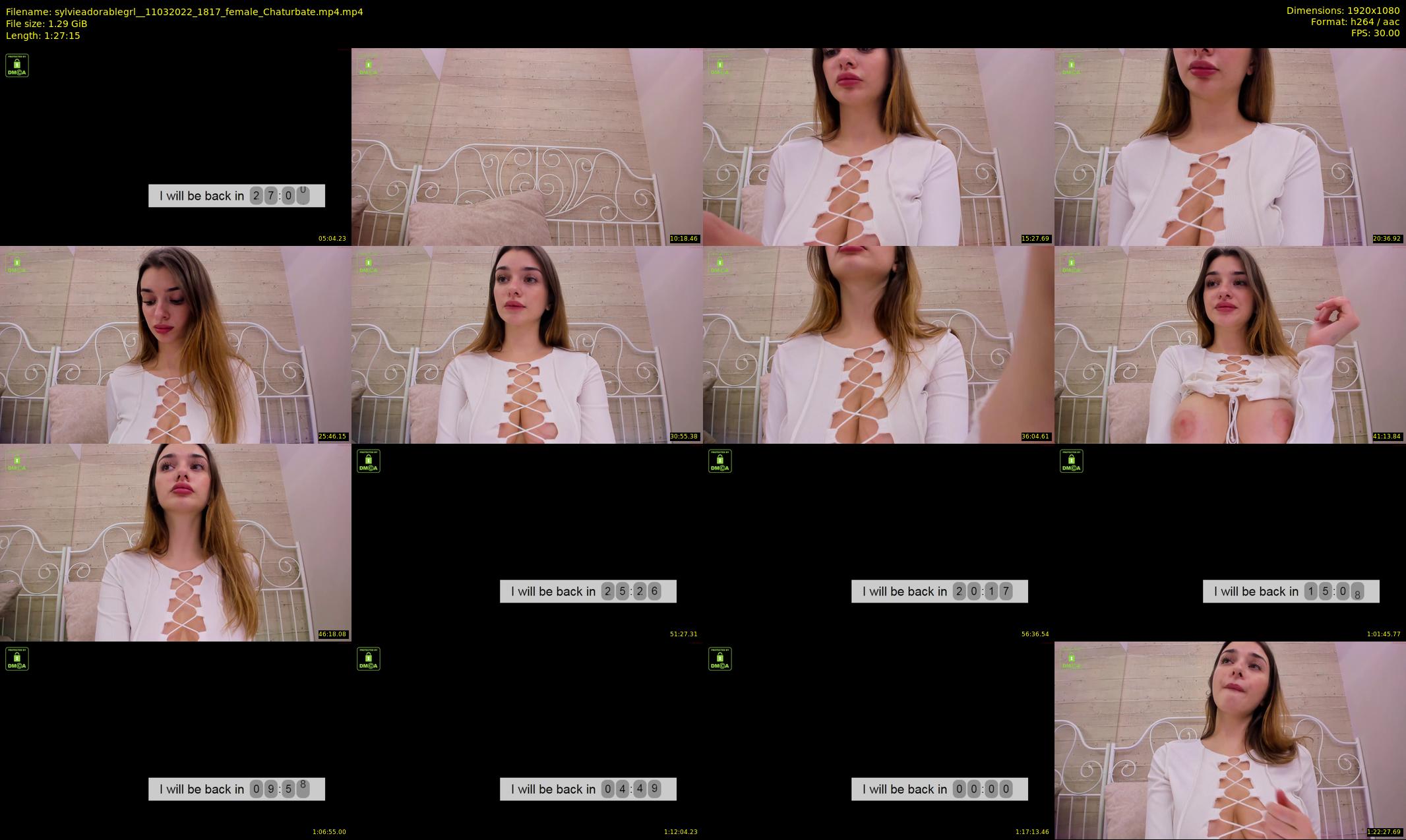 sylvieadorablegrl_ — 88 minute Chaturbate female cam show recording, 1080p, Mar 11, 2022
